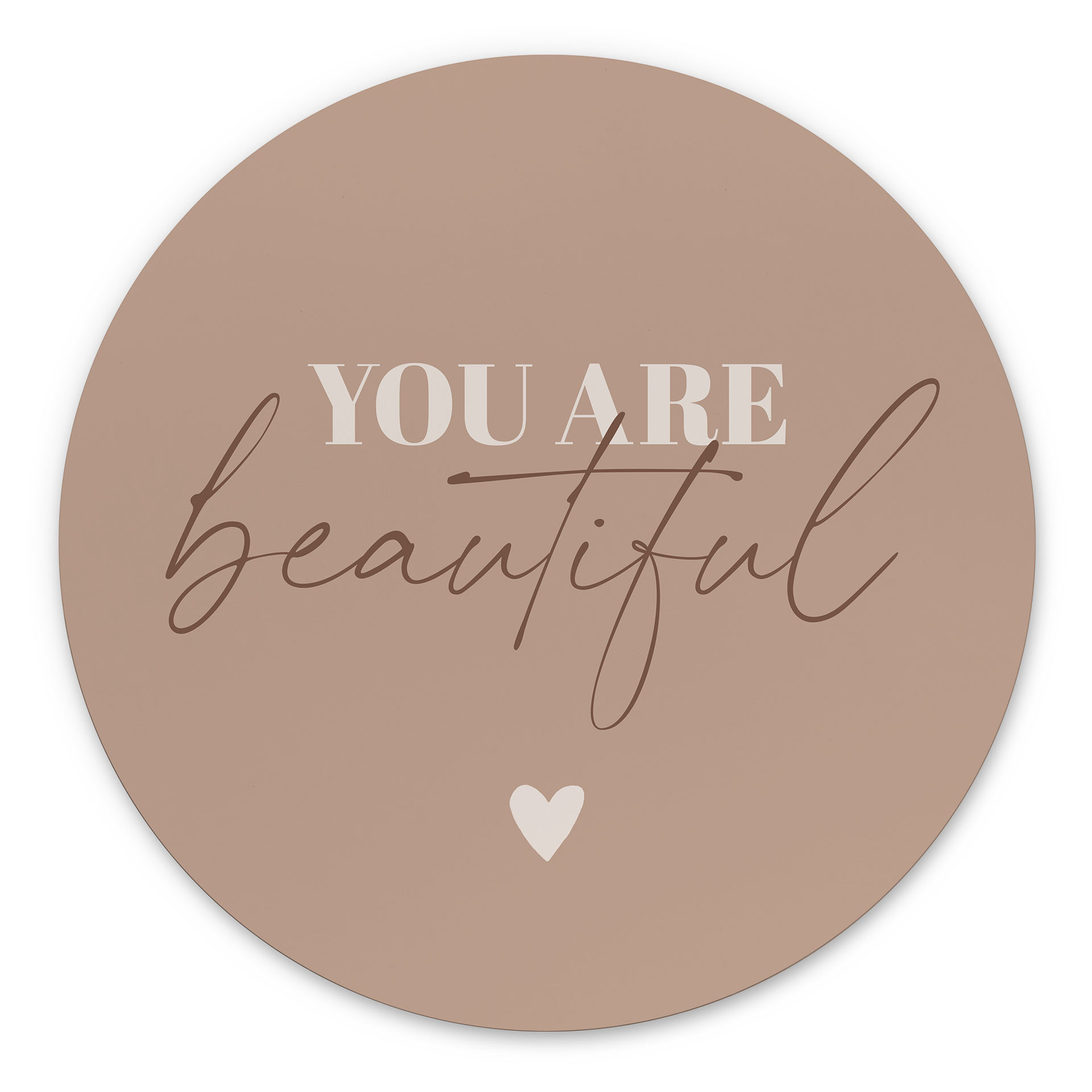 Dibond vægdekoration You are beautiful – print på aluminium (Alu-Dibond)