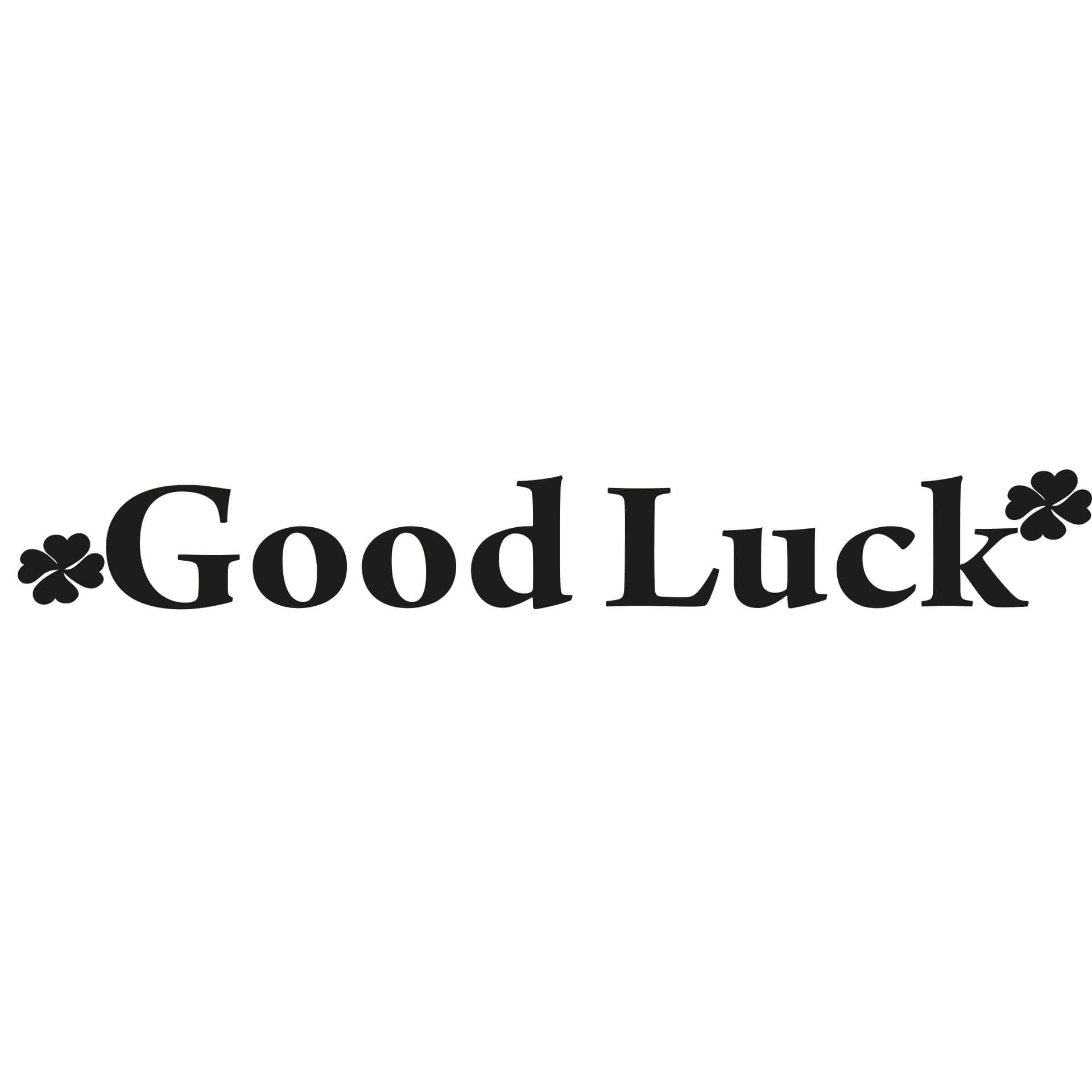Wallsticker Good Luck - Held og Lykke