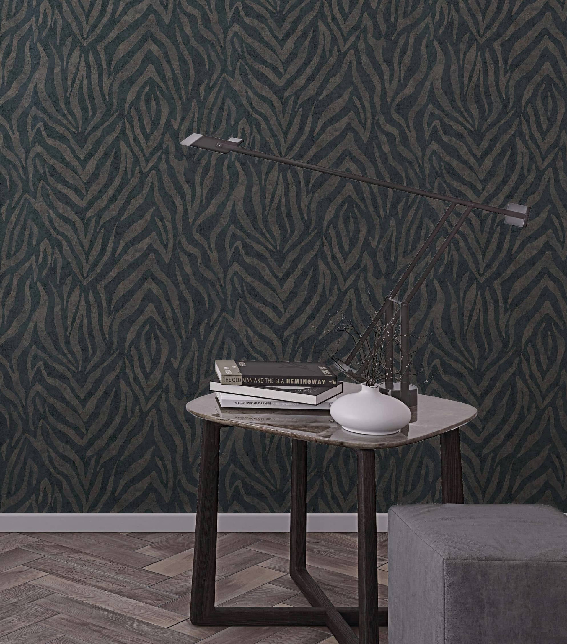 vliesbehang beige strepen voor woonkamer slaapkamer kantoor marburg behang