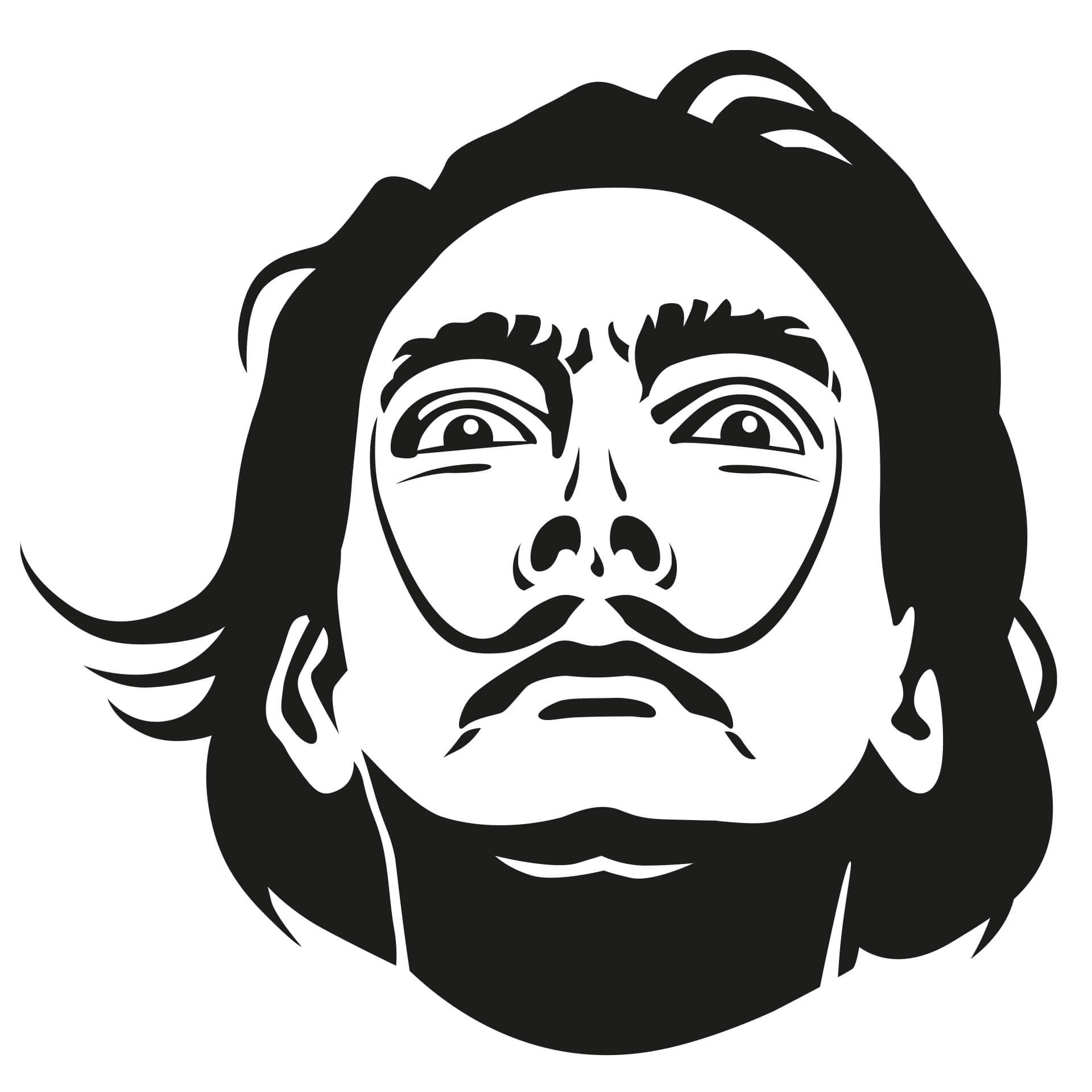 Wallsticker Salvador Dali