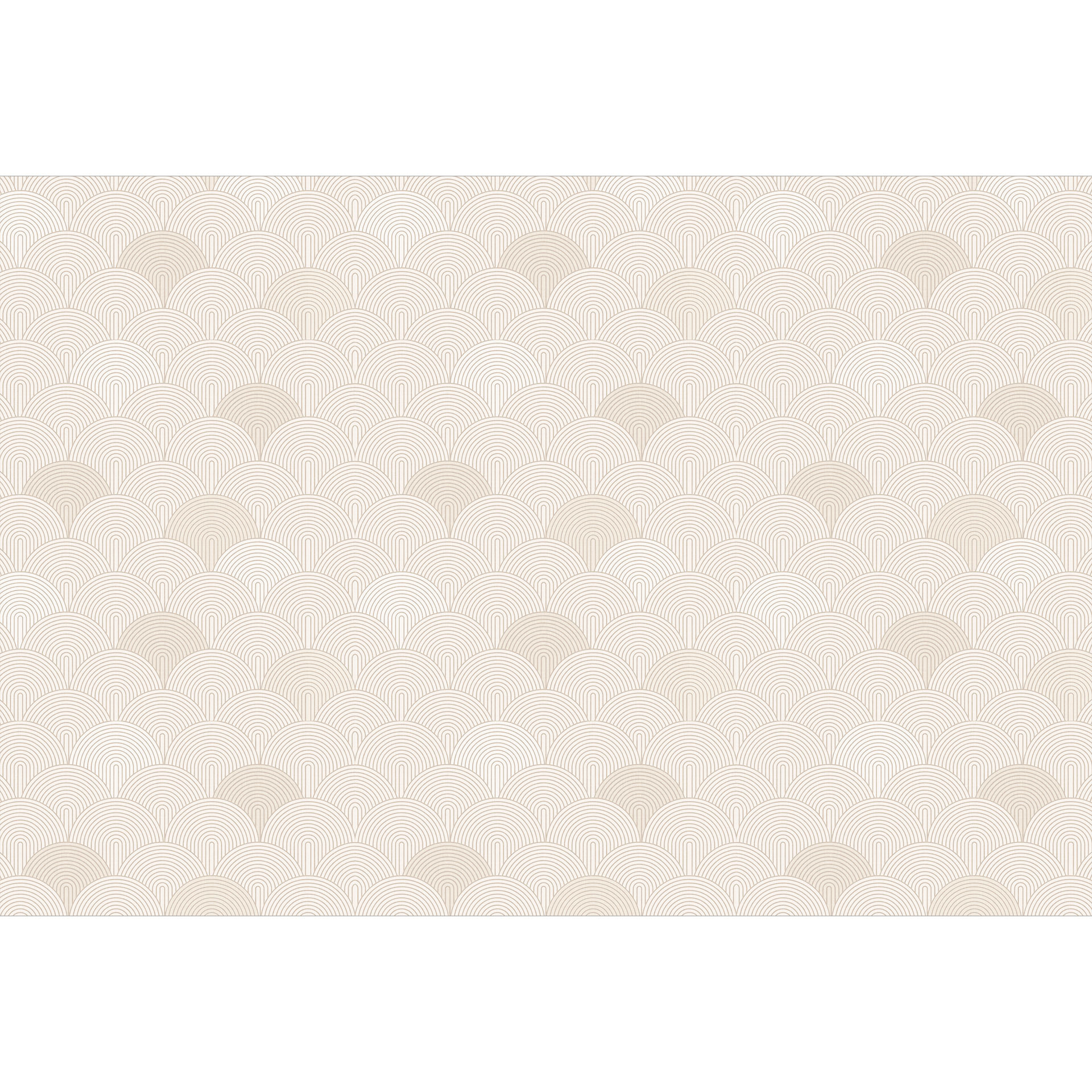 Geometrisch Fotobehang abstracte halve cirkels in zacht beige - Bloomery Decor