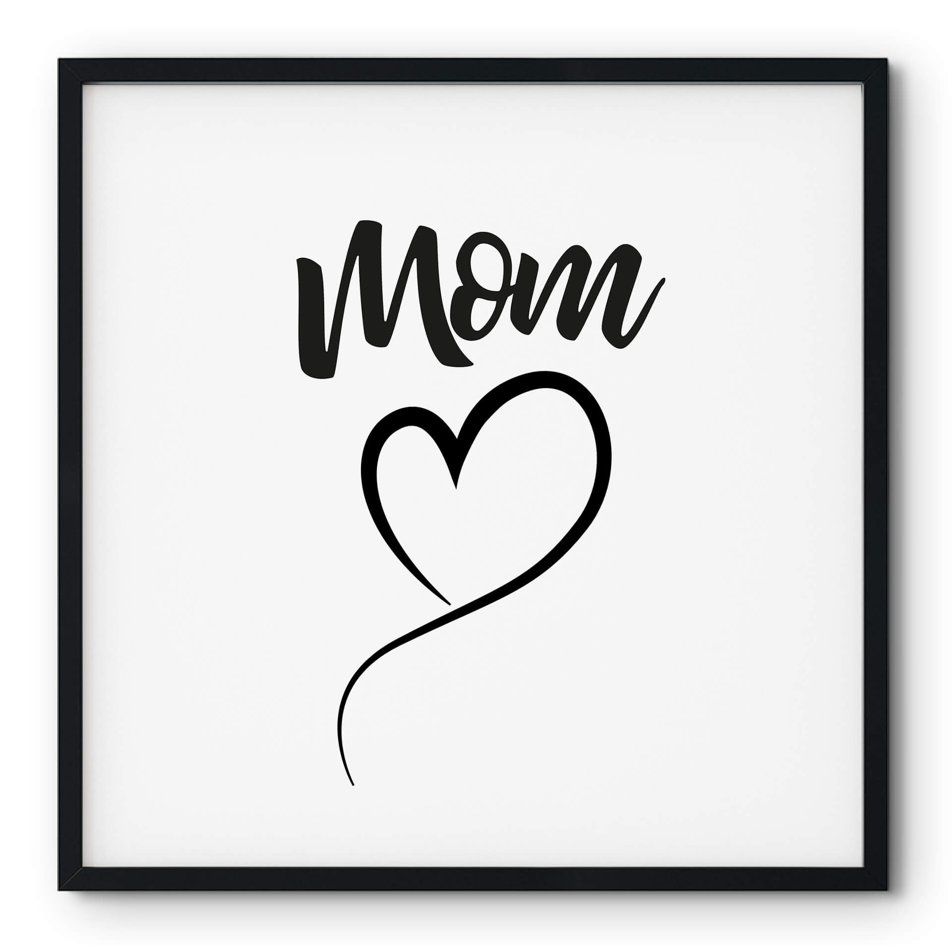 Plakat Mama Serce - Kwadrat