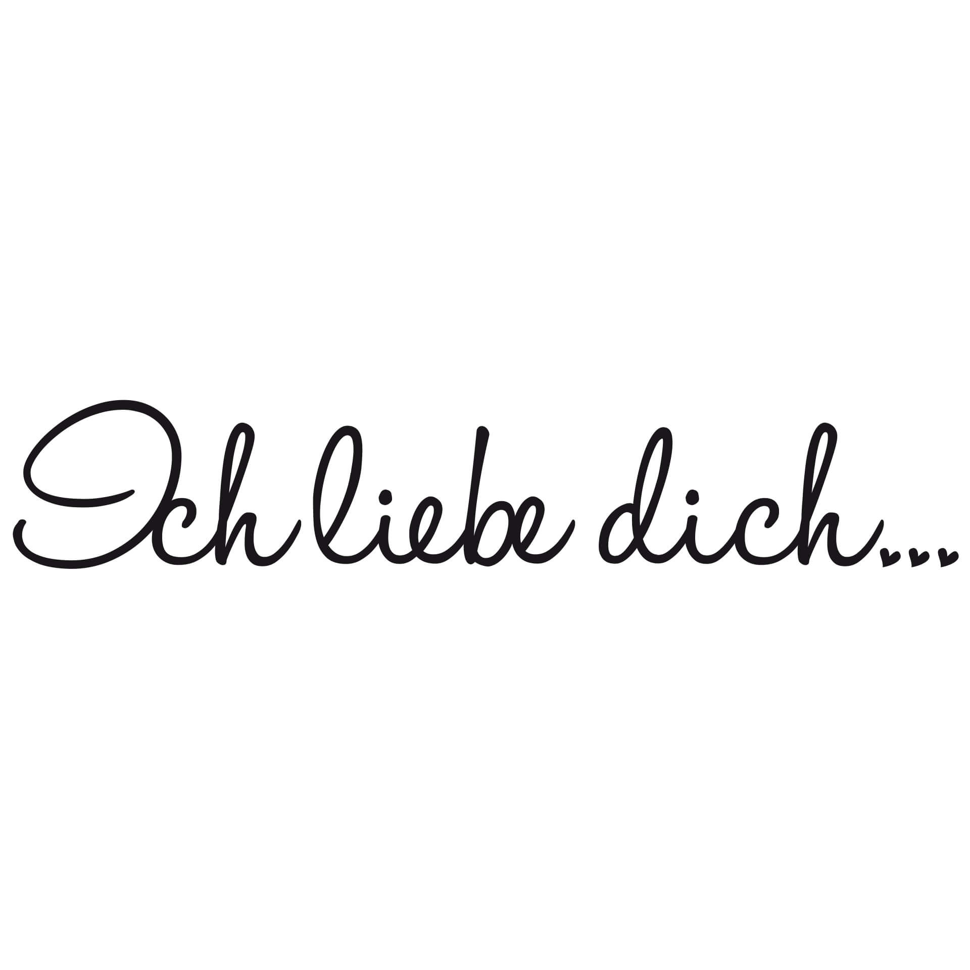 Wallsticker - Ich liebe dich 02