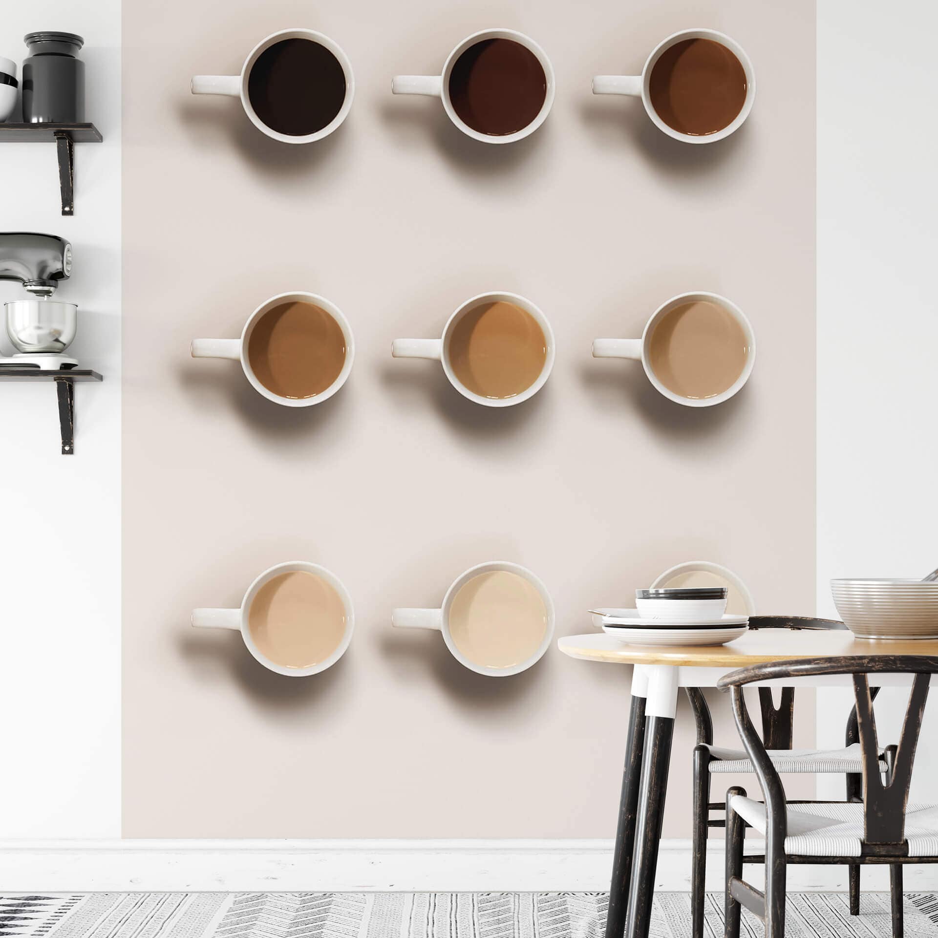 Fotobehang Shades of Coffee