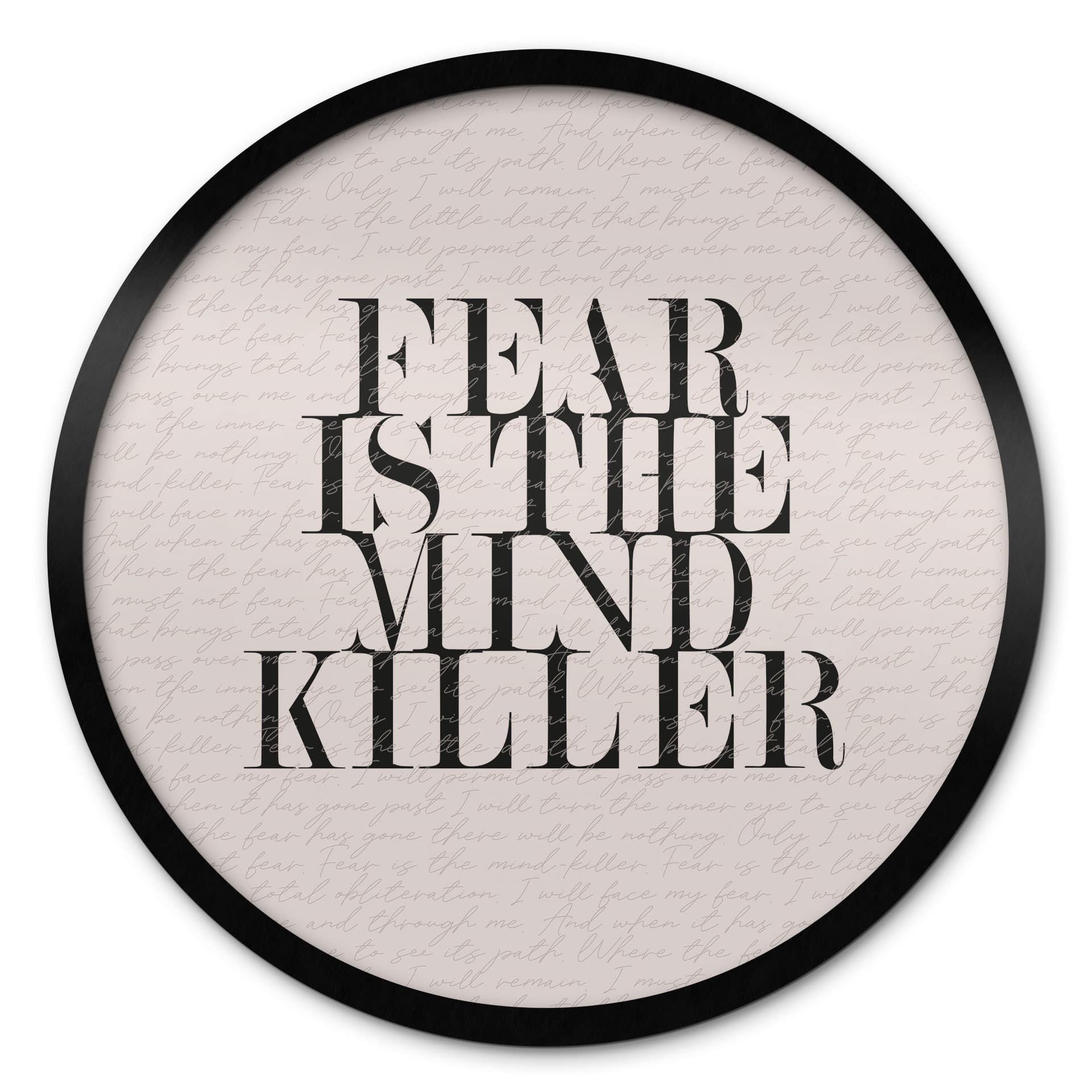 Poster Filmcitaat uit Dune - Fear is the Mind-Killer