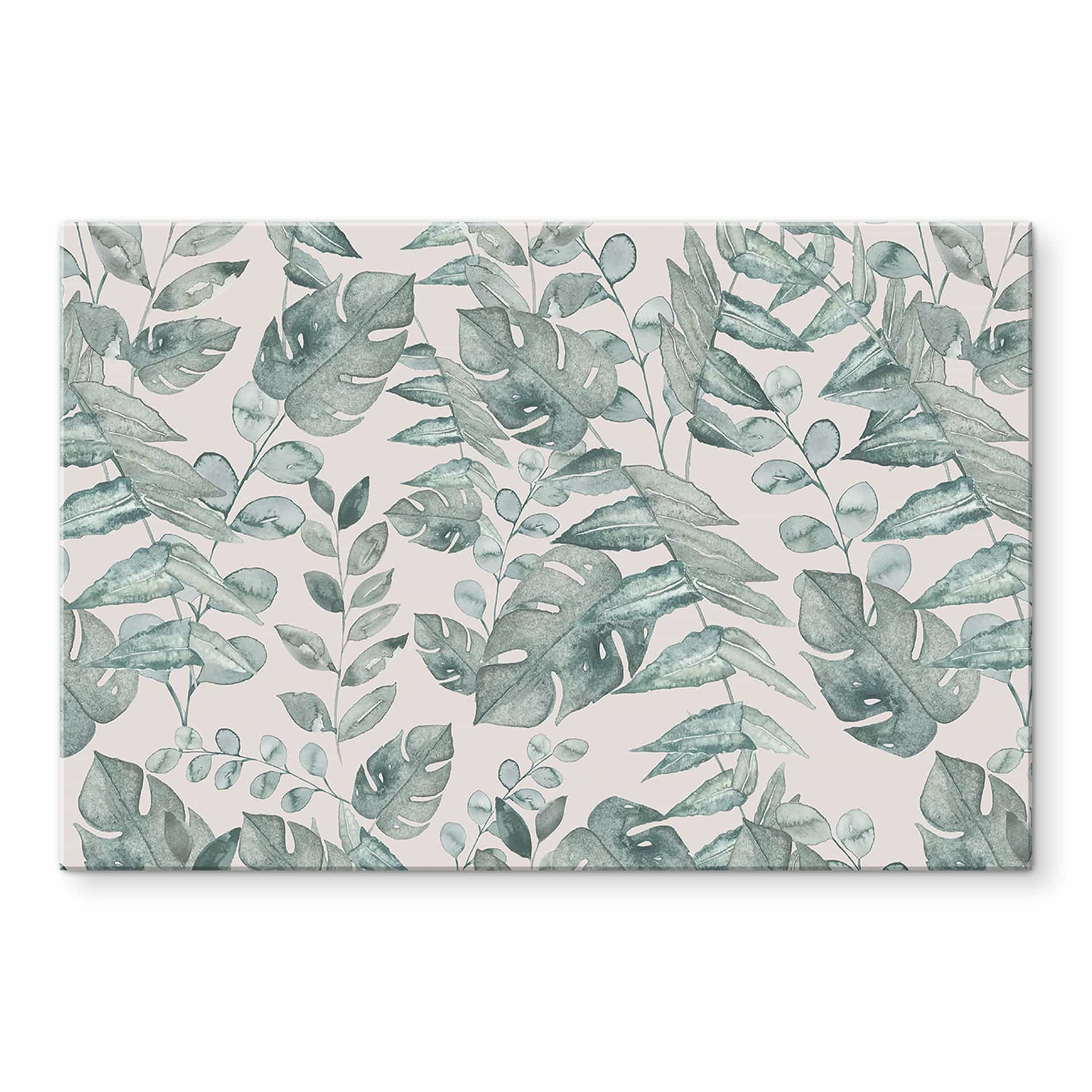 Akrylbillede jungleblade akvarel creme - Bloomery Decor