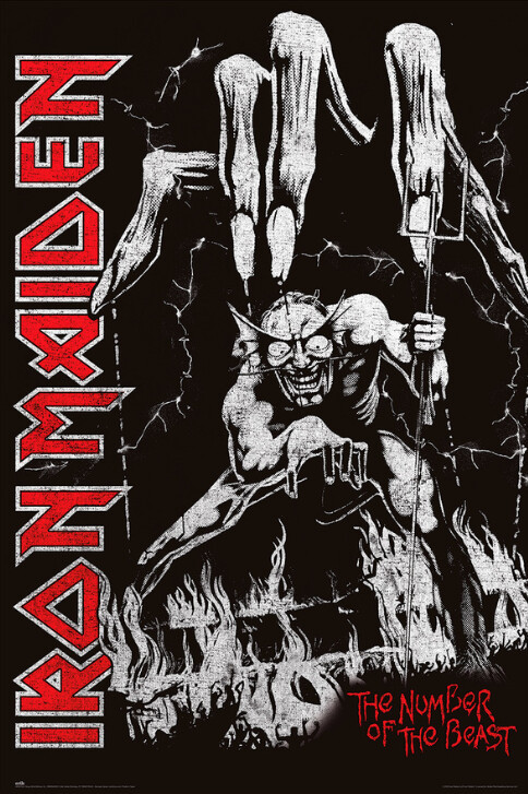 Musik Poster Iron Maiden - Number of Beast 61x91,5 cm