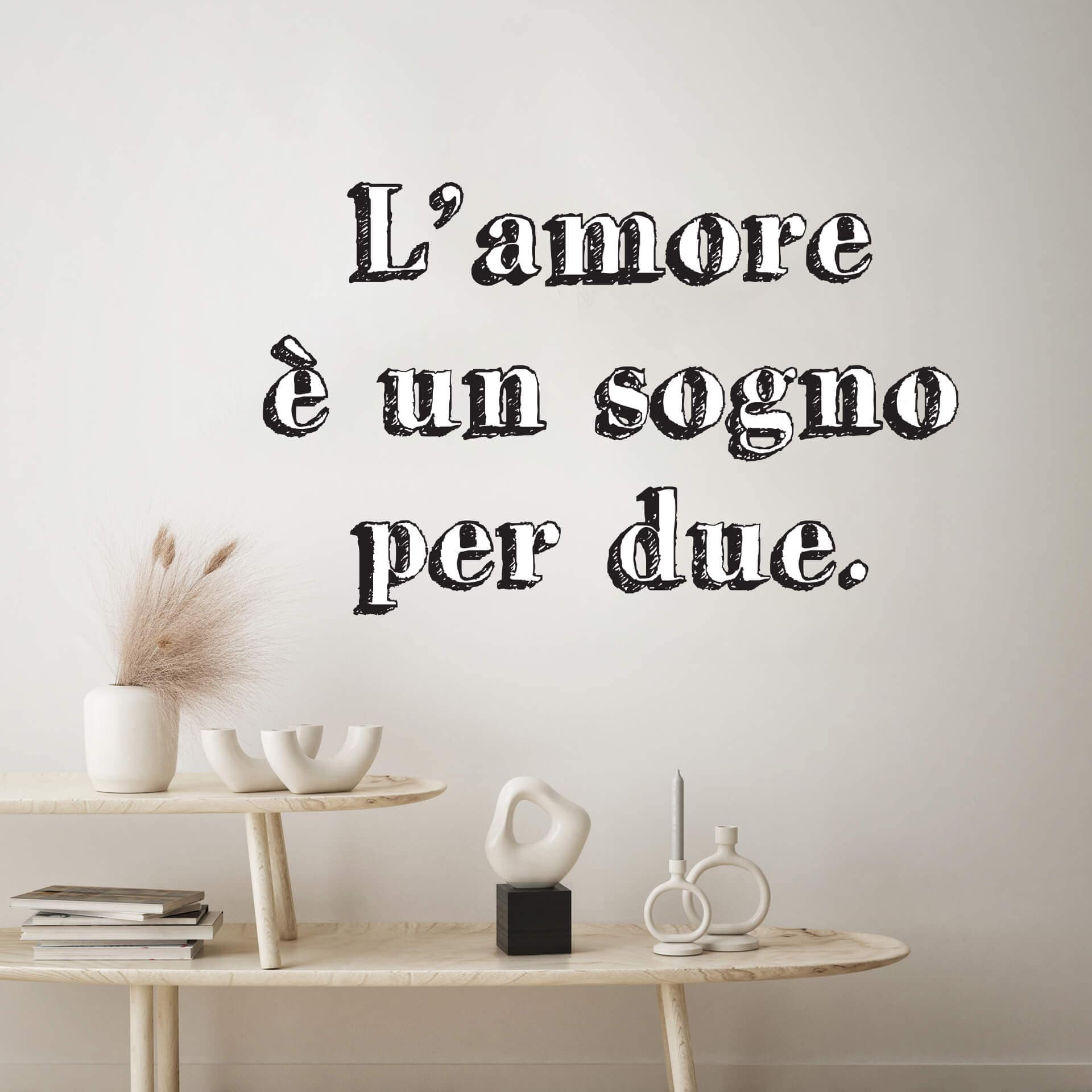 Wandtattoo L'amore è un sogno per due