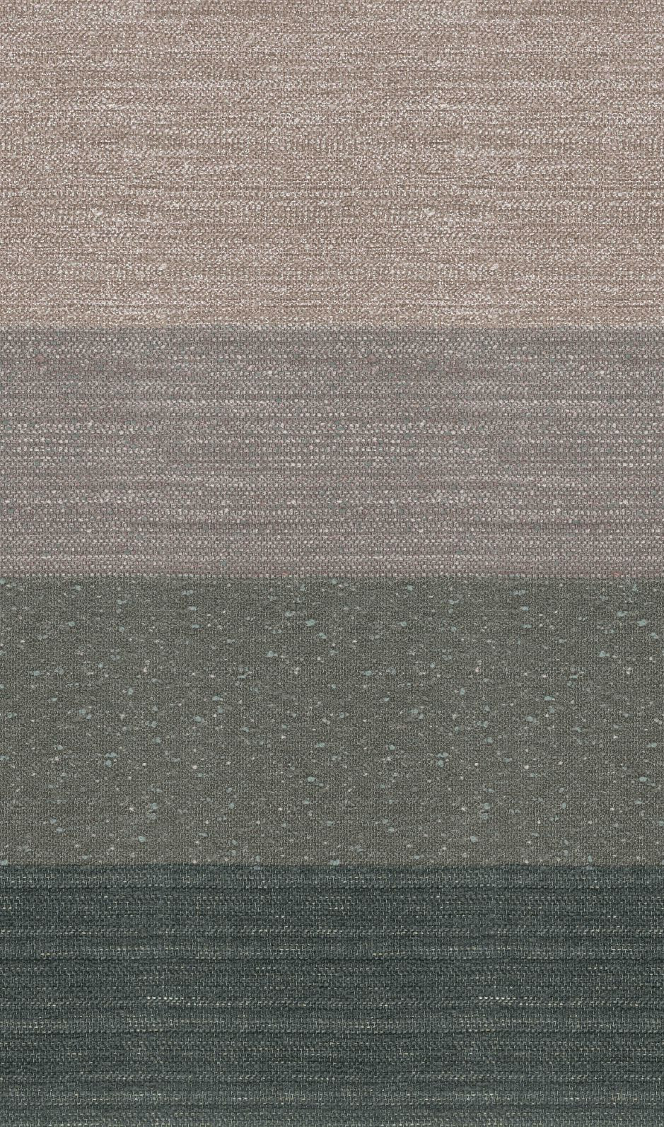 Papier peint photo avec motif Textile aspect rayures dans les tons beige et gris 2,7 x 1,59 m
