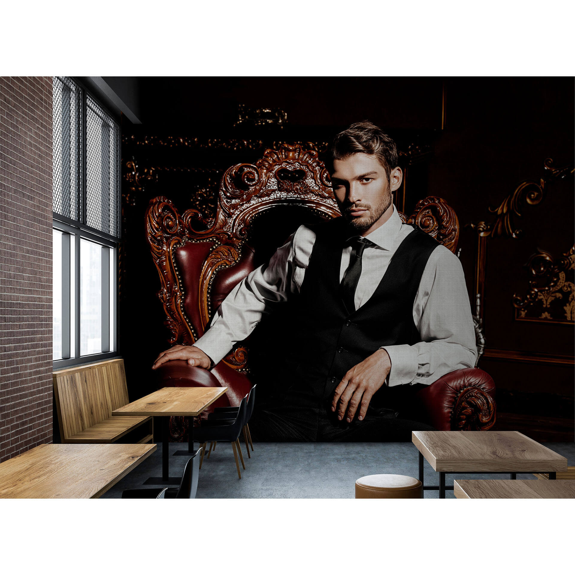 Livingwalls Fotobehang Walls by Patel 2 black tie 2