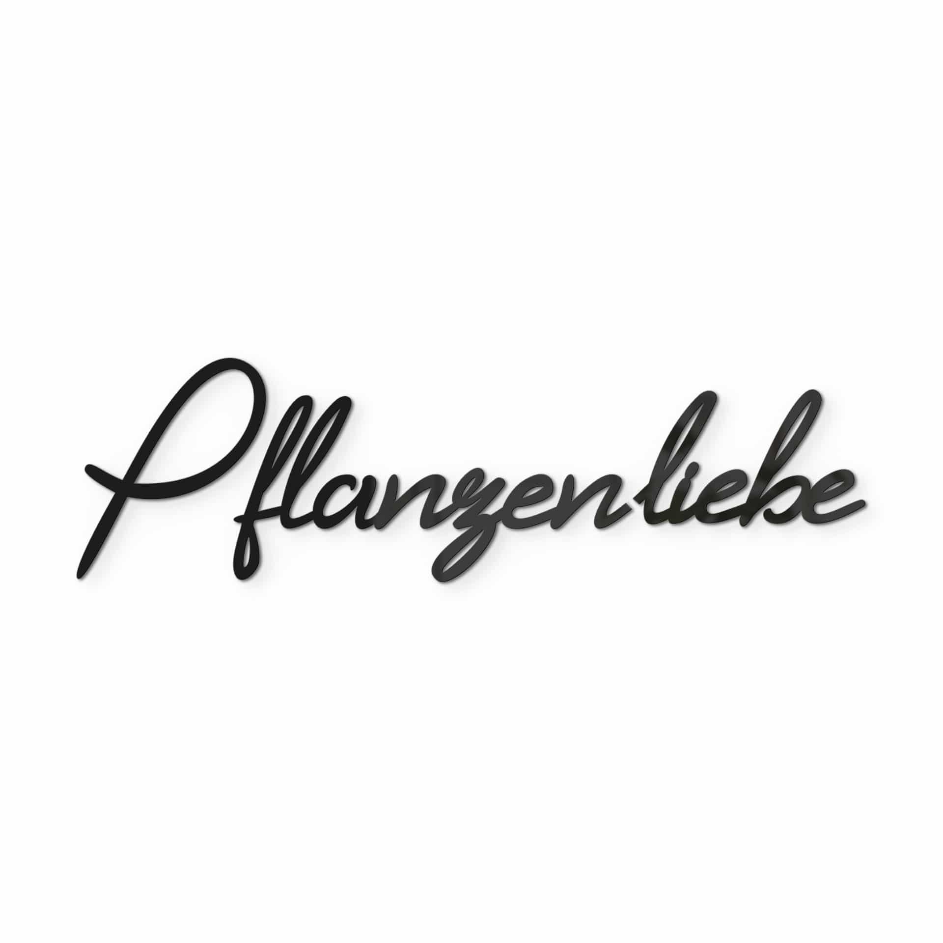3D Schriftzug Pflanzenliebe - Acrylbuchstaben