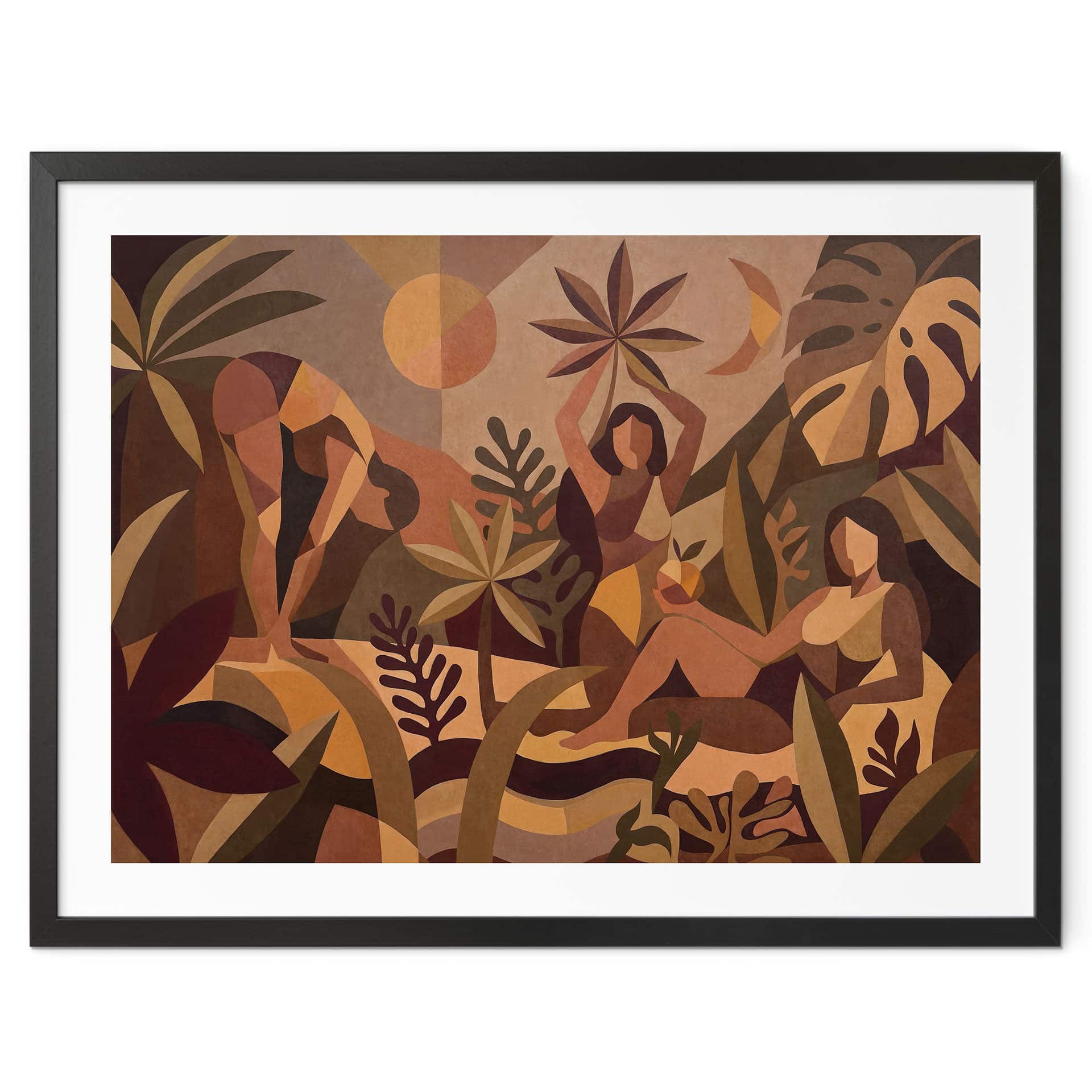 Poster Amber Flora - Femmes dans la forêt tropicale - Sir Edward x Grigory Gladarev