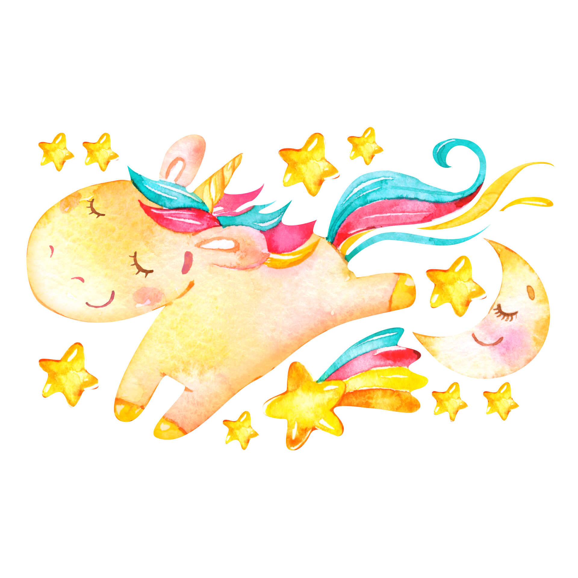 Wandtattoo Shiny the Unicorn