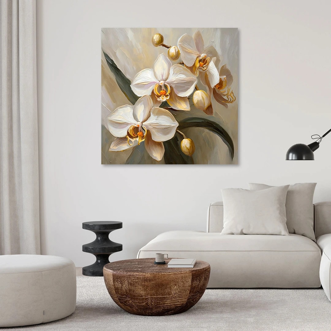 Leinwandbild Orchideen AI