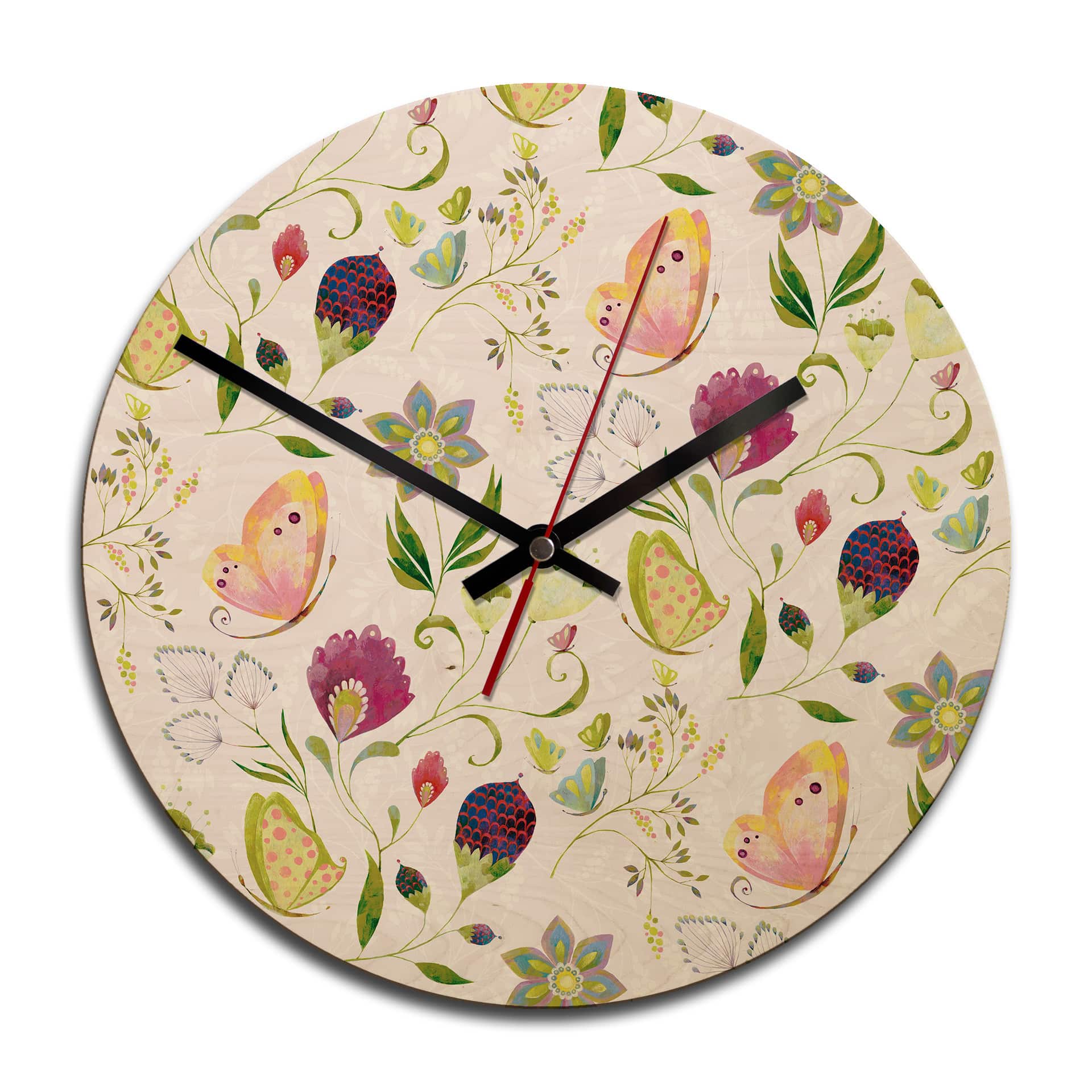 Horloge murale en bois - Blanz - Vent d'été
