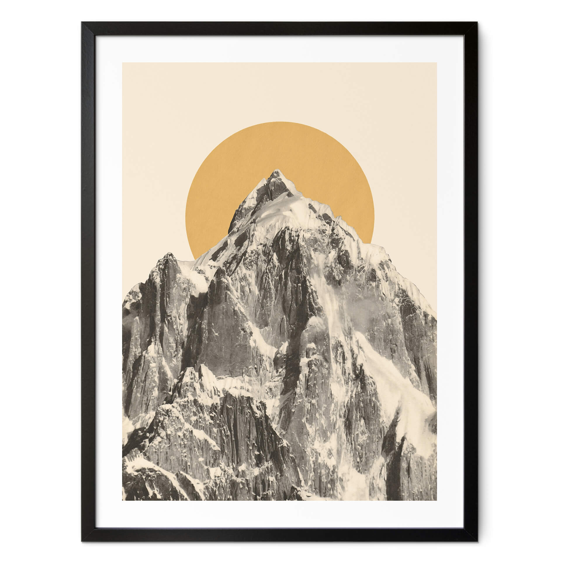 Poster Soleil derrière la montagne - Bodart