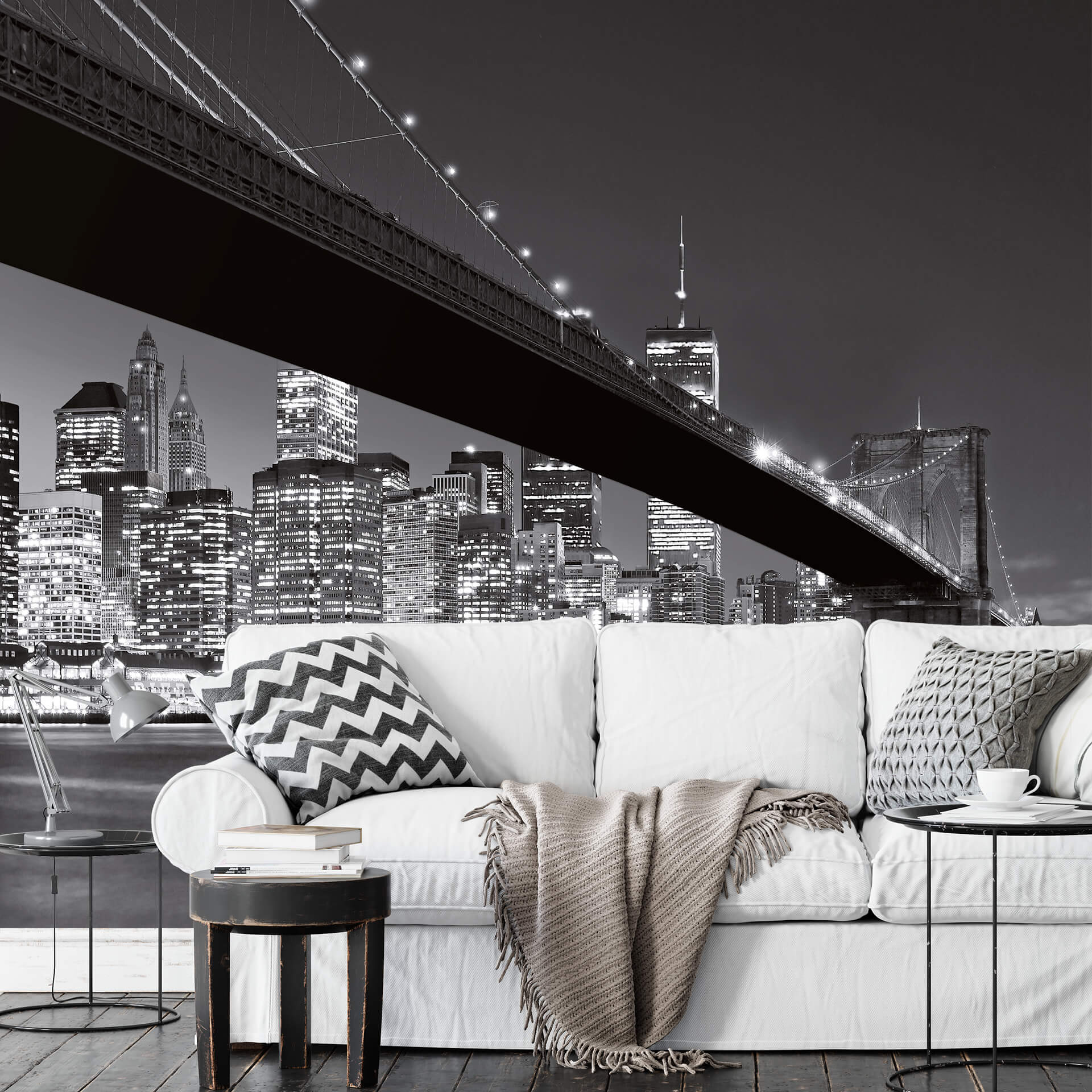 Fotobehang Papierbehang Brooklyn Bridge - 366x254 cm
