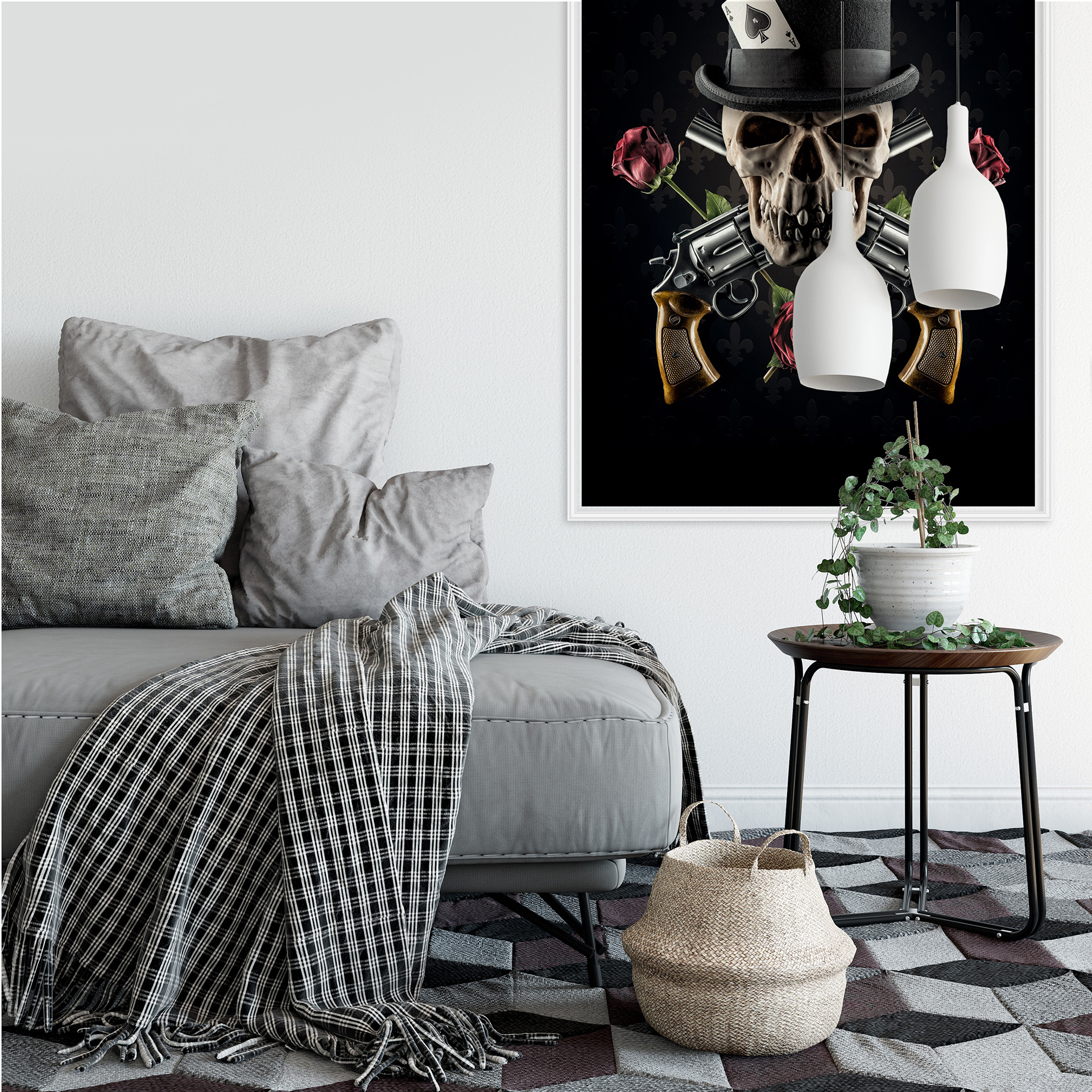 Wallprint Damstén - Guns and Roses