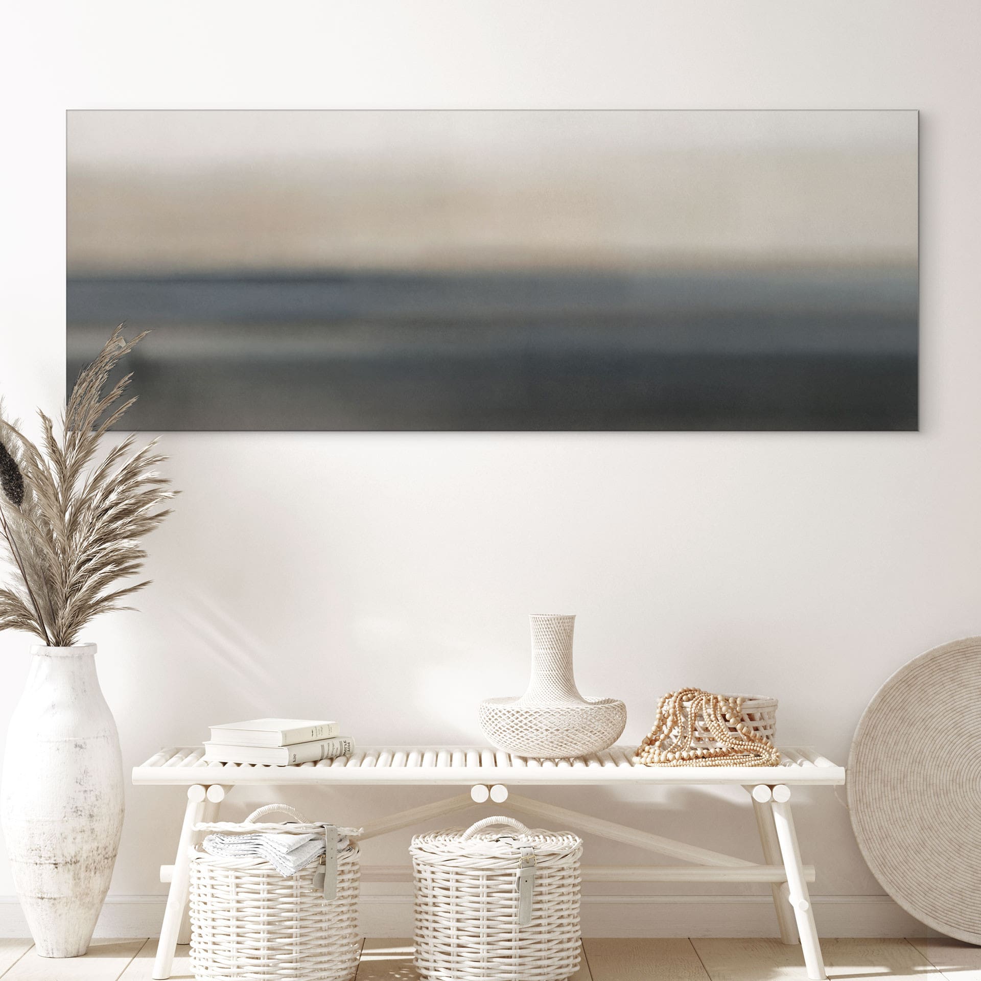 Wanddecoratie Rotko Sand - Minimalistische Horizon - Sir Edward x Grigory Gladarev - Alu-Dibond