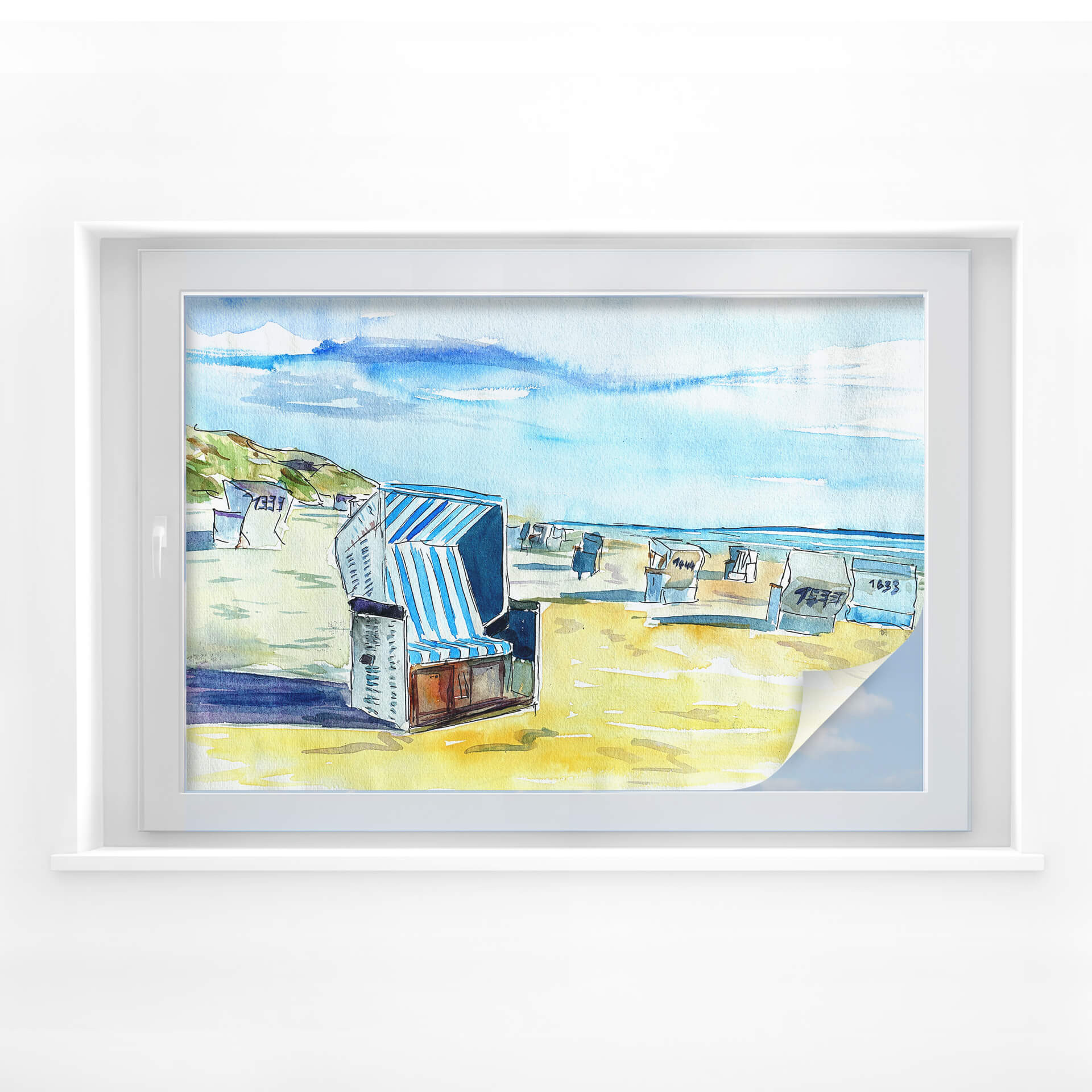 Raamfolie Bleichner – Strand