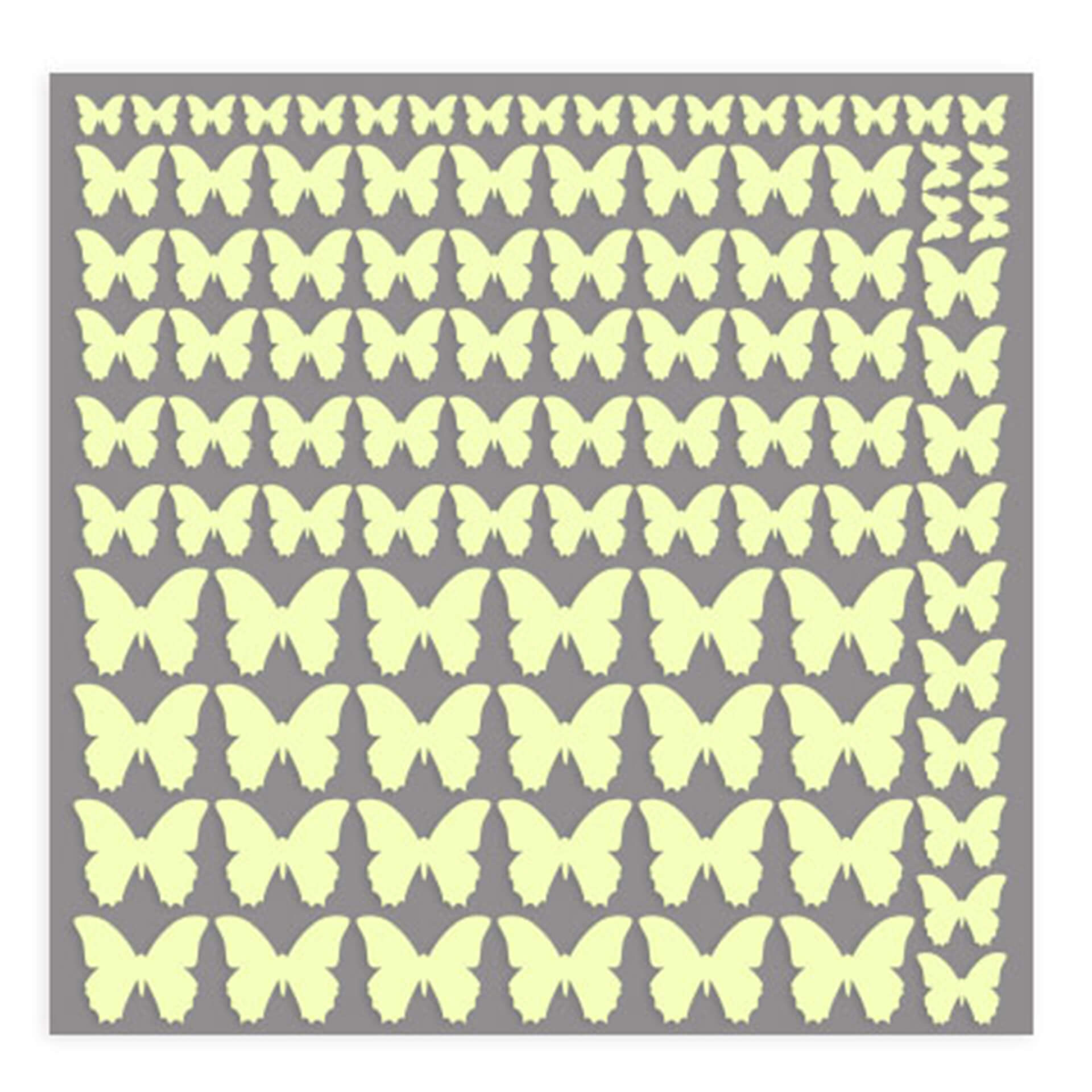 Wallsticker Selvlysende sticker - Sommerfugle