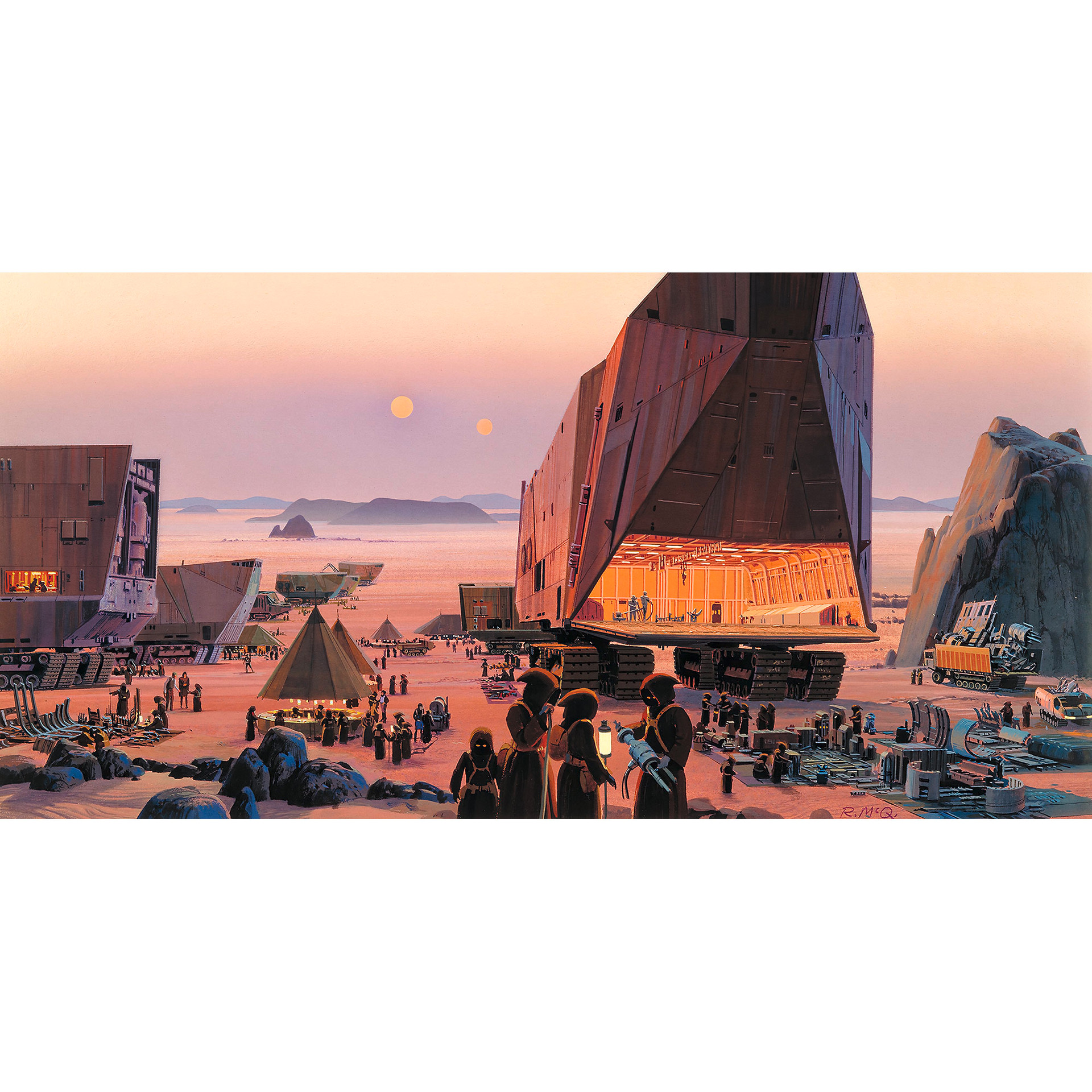 Vlies Fototapete - Star Wars Classic RMQ Java Market - 500 x 250 cm
