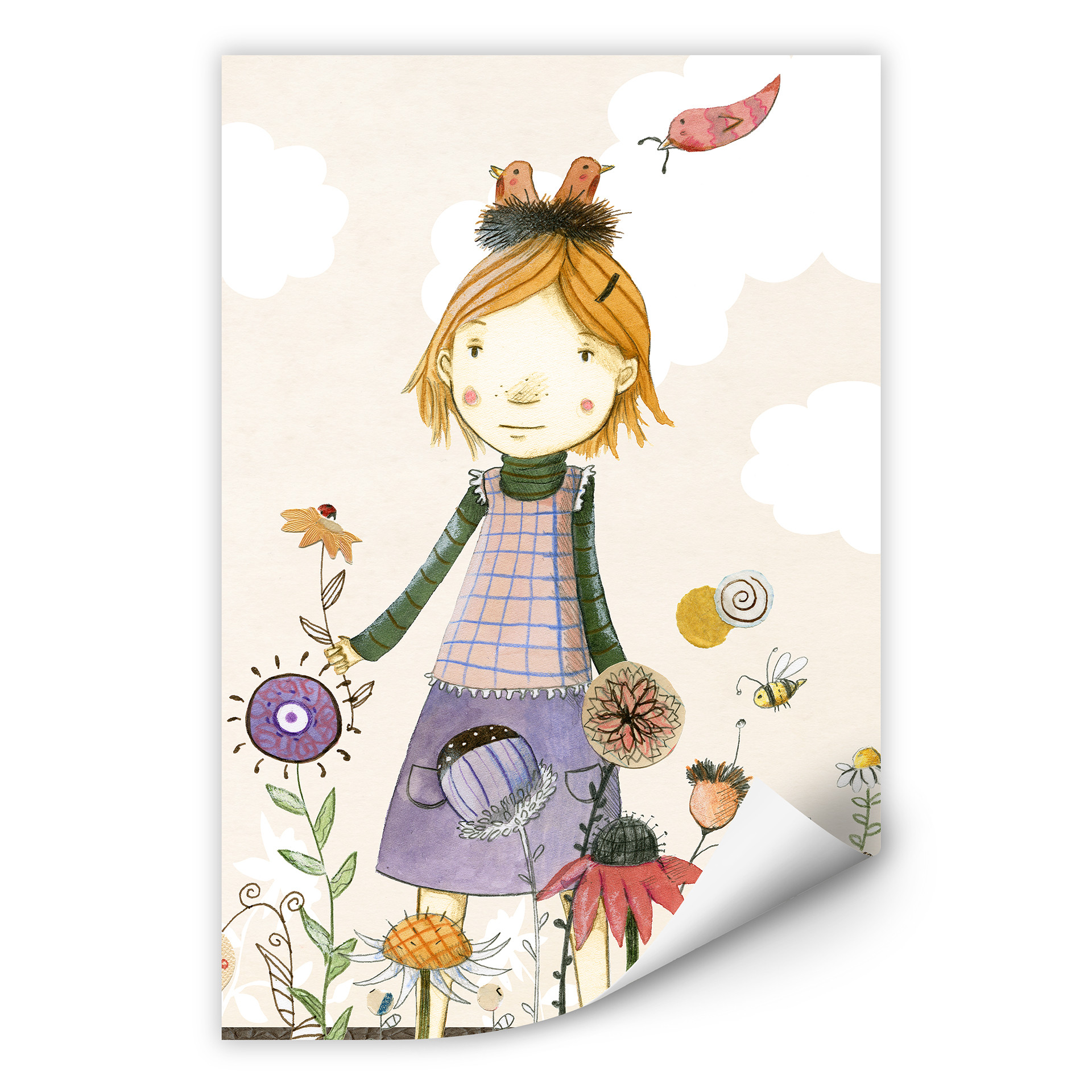 Wallprint Loske - Vogelnest