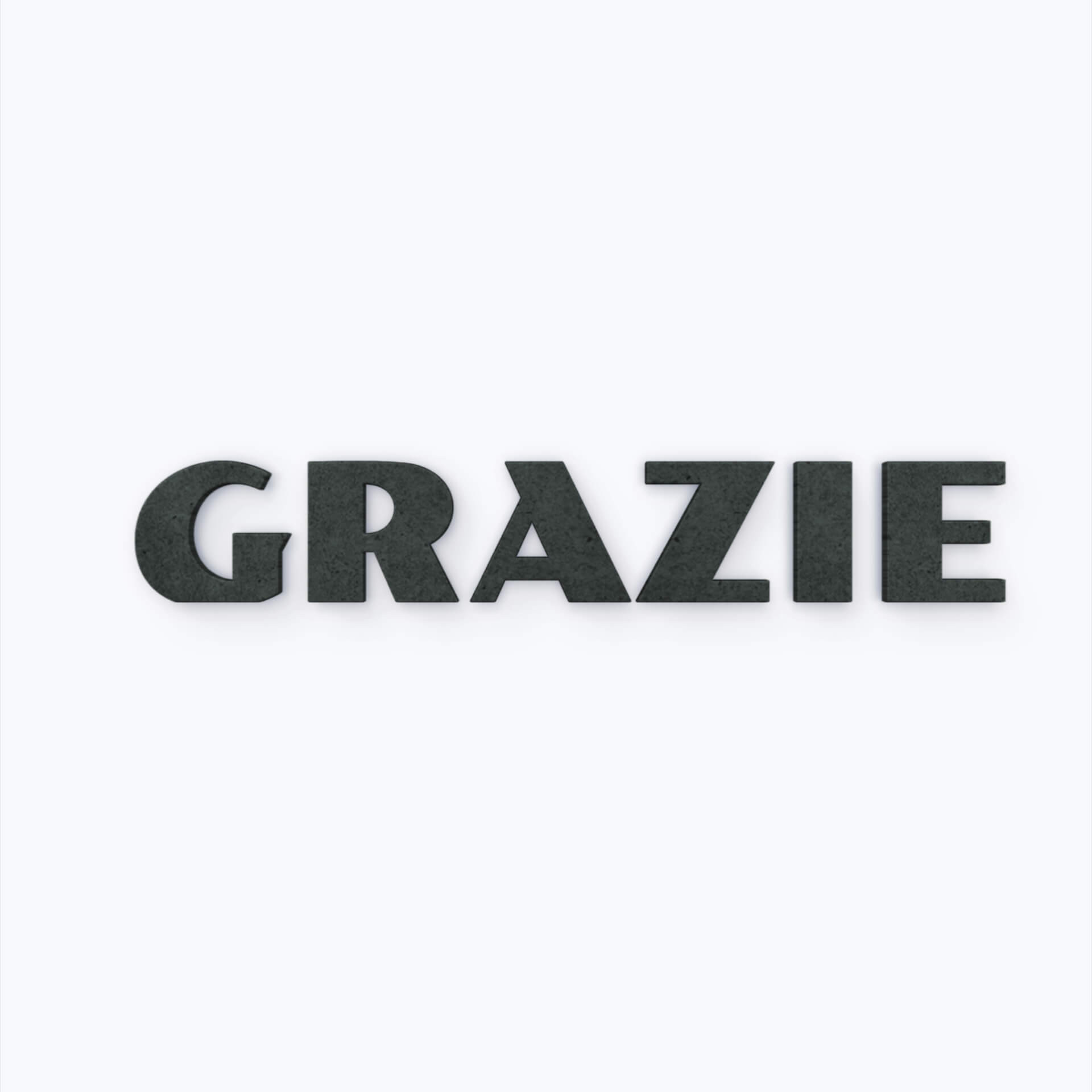 MDF bogstaver - Grazie