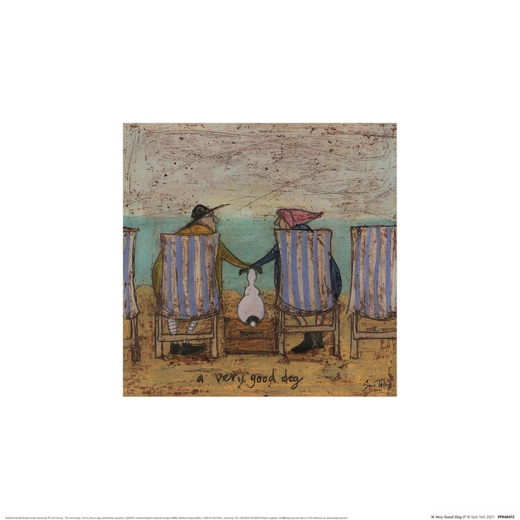 Plakat Sam Toft - A Very Good Dog II kunsttryk, Sam Toft (30 x 30 cm)