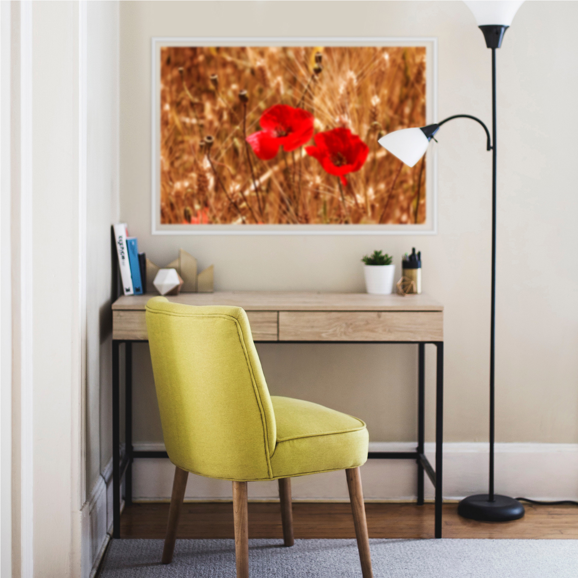 Wallprint Mohnblüten im Feld