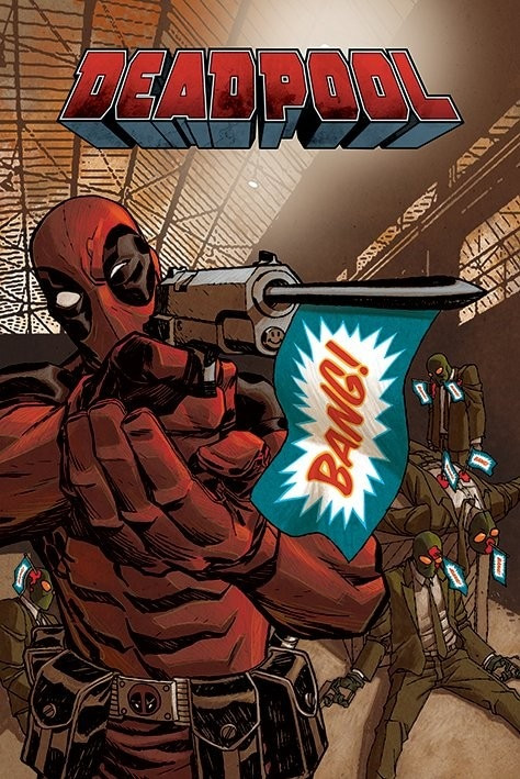 Poster, Filmposter Deadpool - Bang 61x91,5 cm