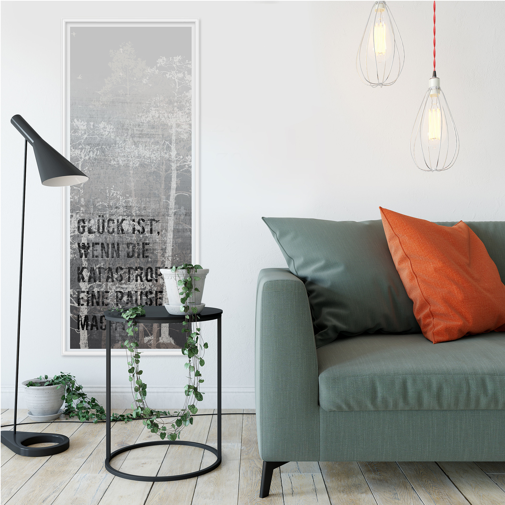 Wallprint W - Glück ist, wenn die Katastrophe eine Pause macht - Panorama
