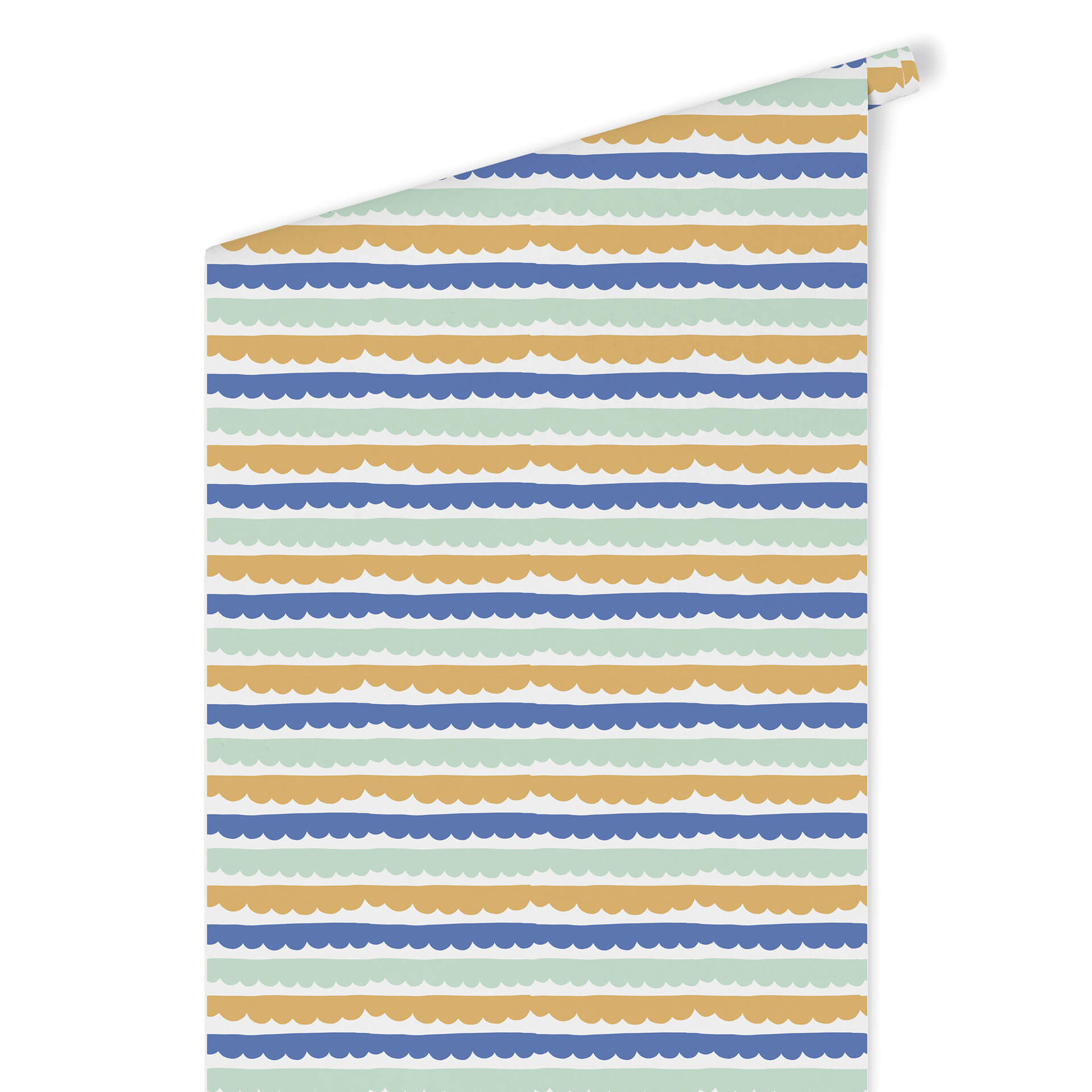 Patroonbehang - slinger blauw