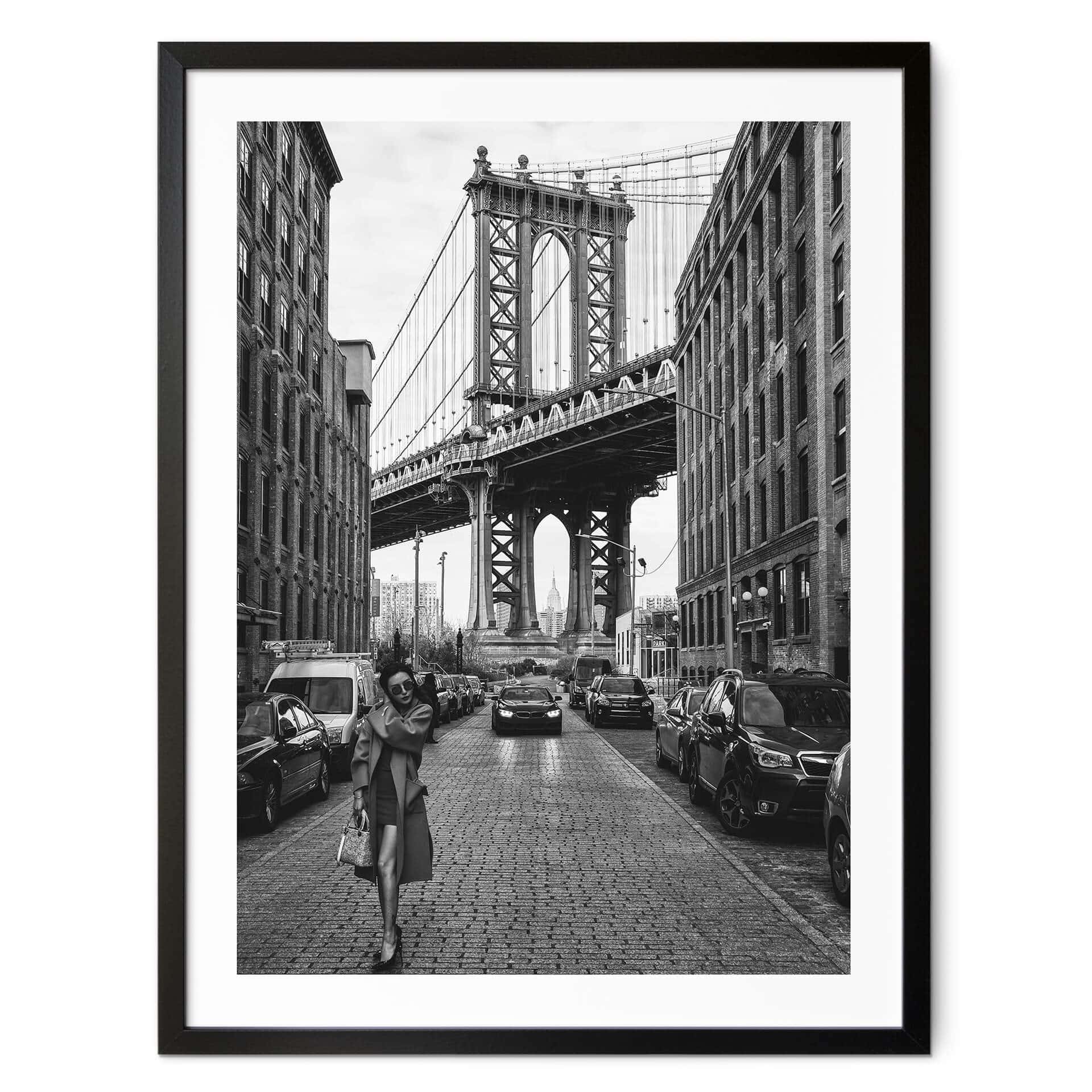 Plakat Bolton - Stylowy na Manhattanie z kultowym Mostem Brooklińskim