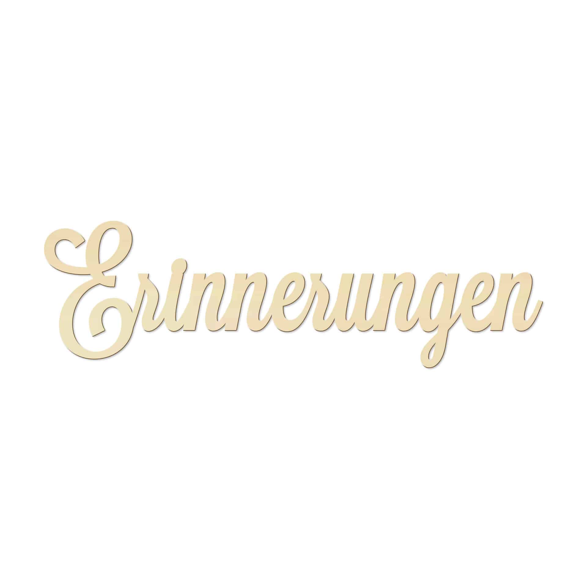 Holzbuchstaben Pappel Erinnerungen