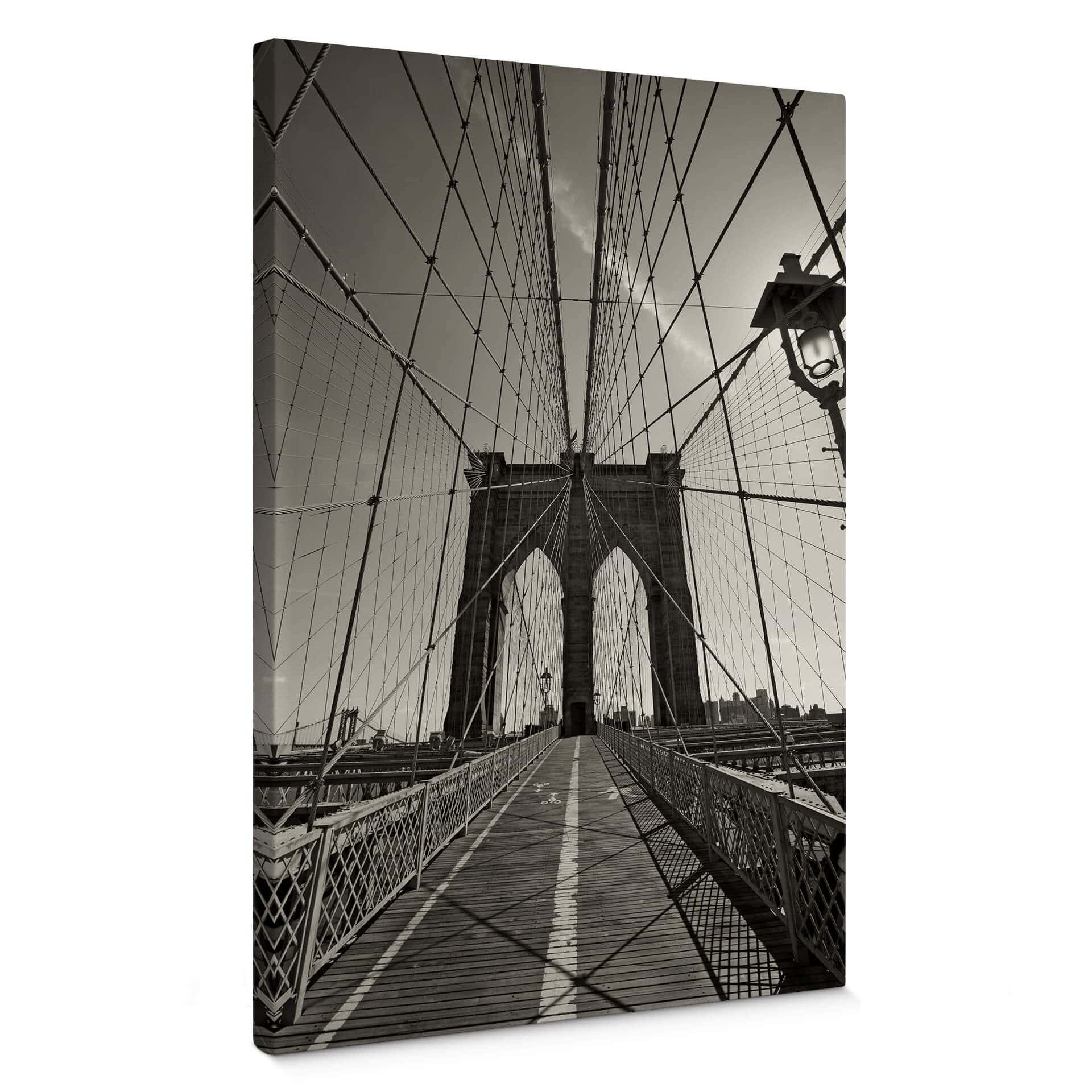 Obraz na płótnie Brooklyn Bridge perspektywa