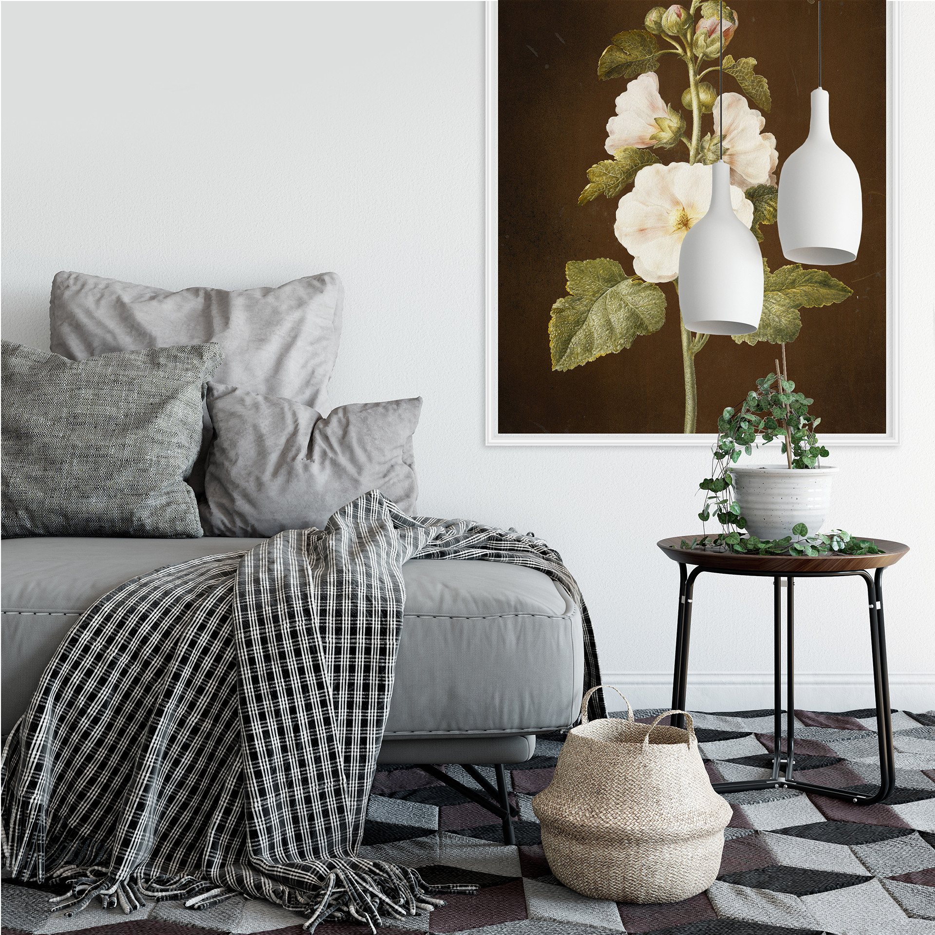 Wallprint W - Dietzsch - Stockrose
