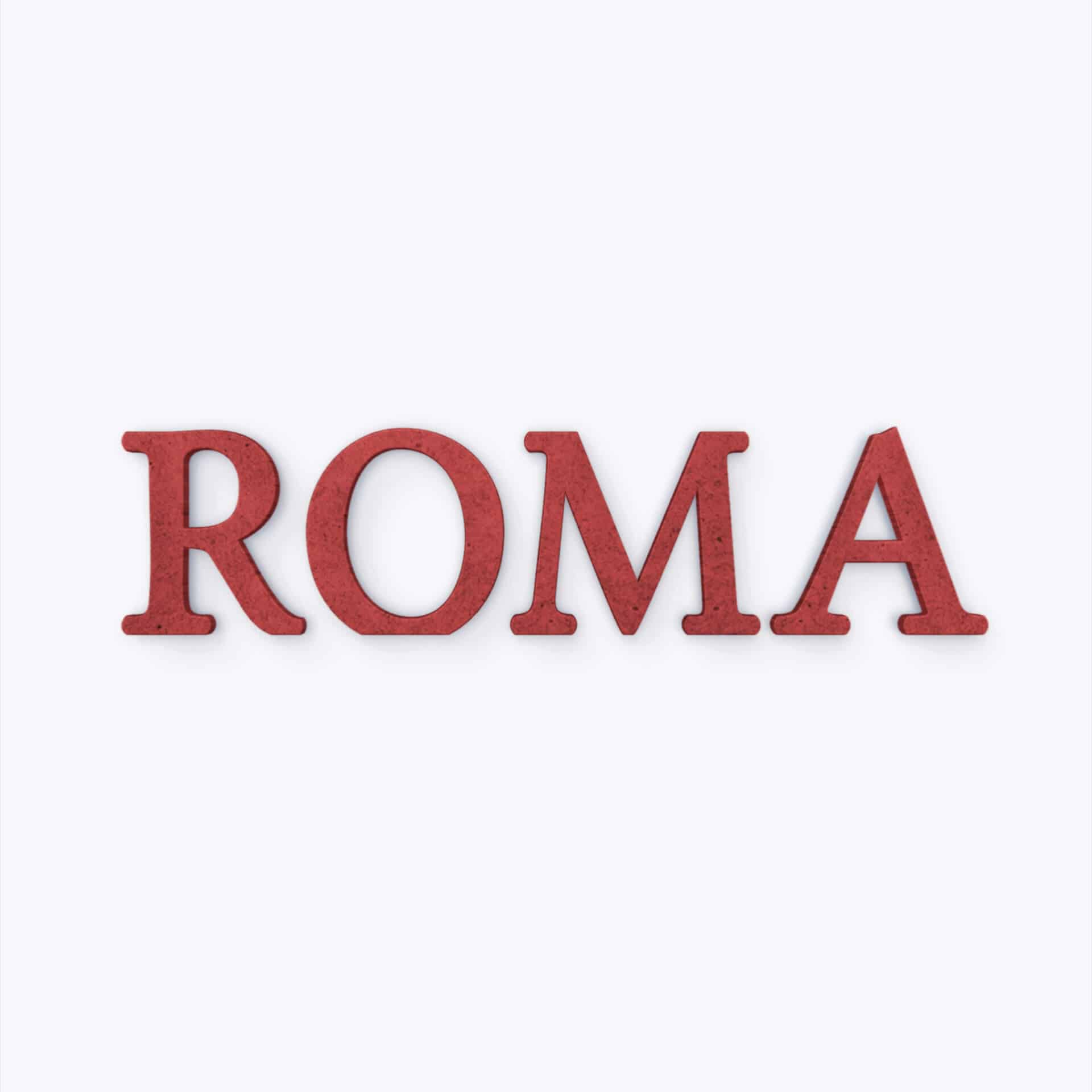 MDF bogstaver - Roma