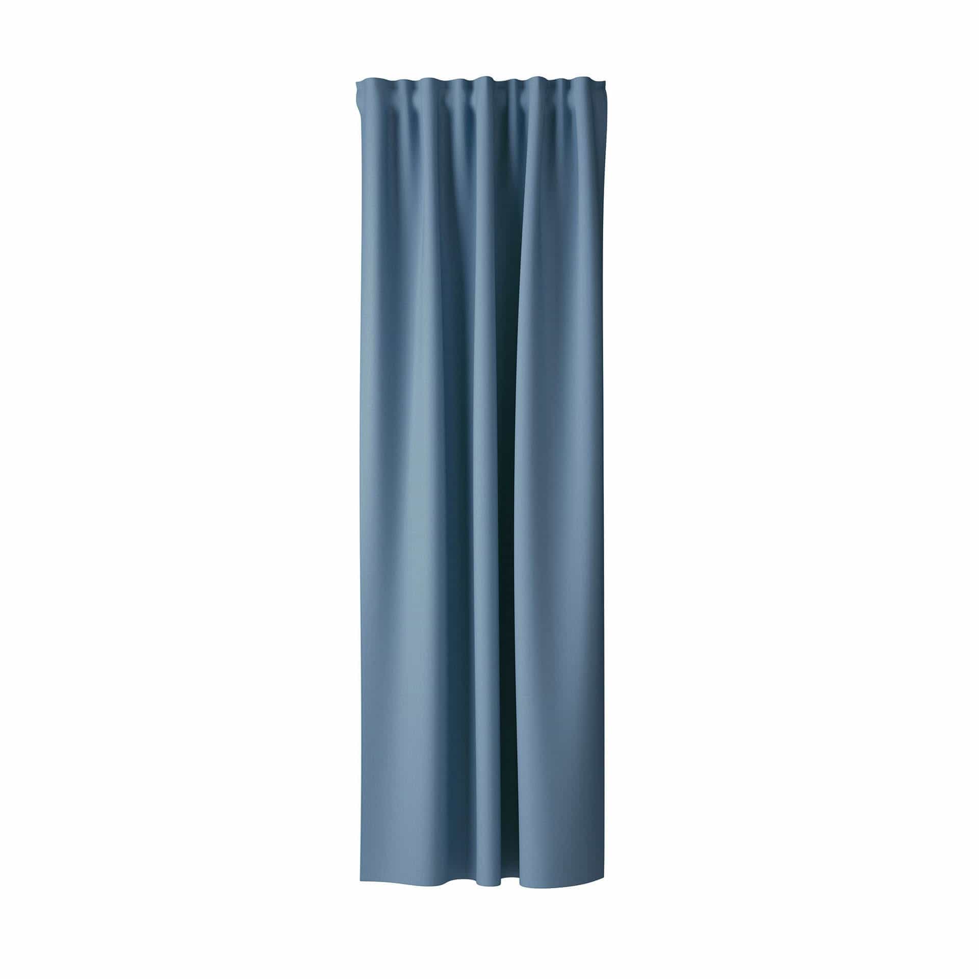 Homing Fertigschal mit verdeckten Schlaufen Galdin bleu -  2,45 x 1,4 m