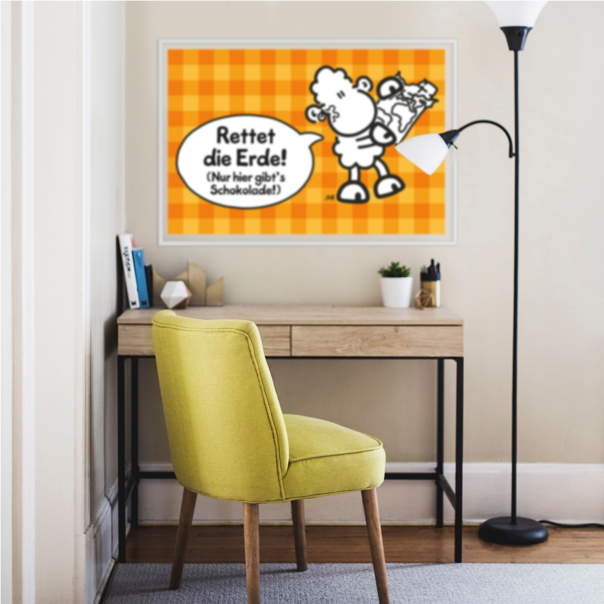 Wallprint W - sheepworld Worthelden Schokolade