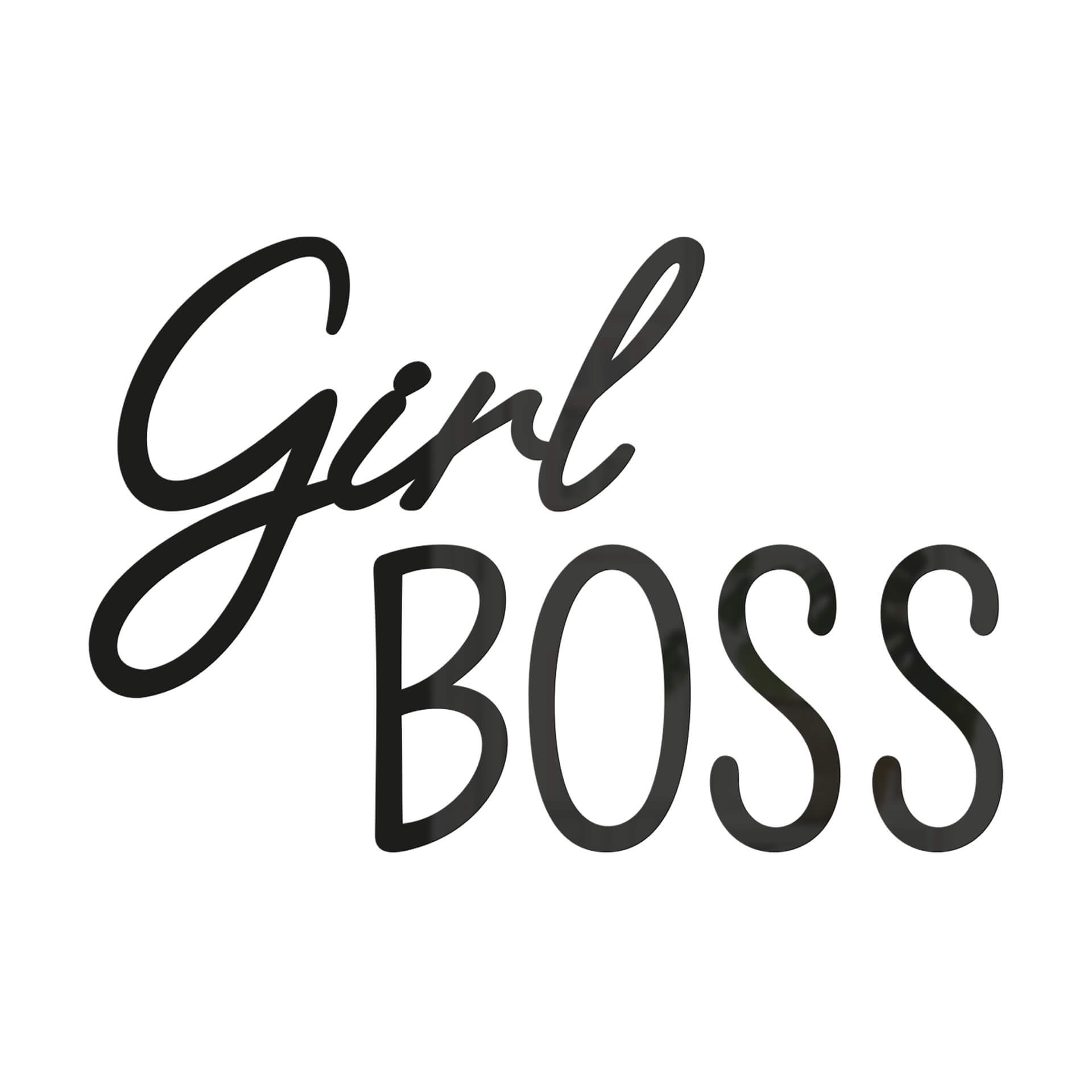 napis 3D Girl Boss - dekoracja akrylowa