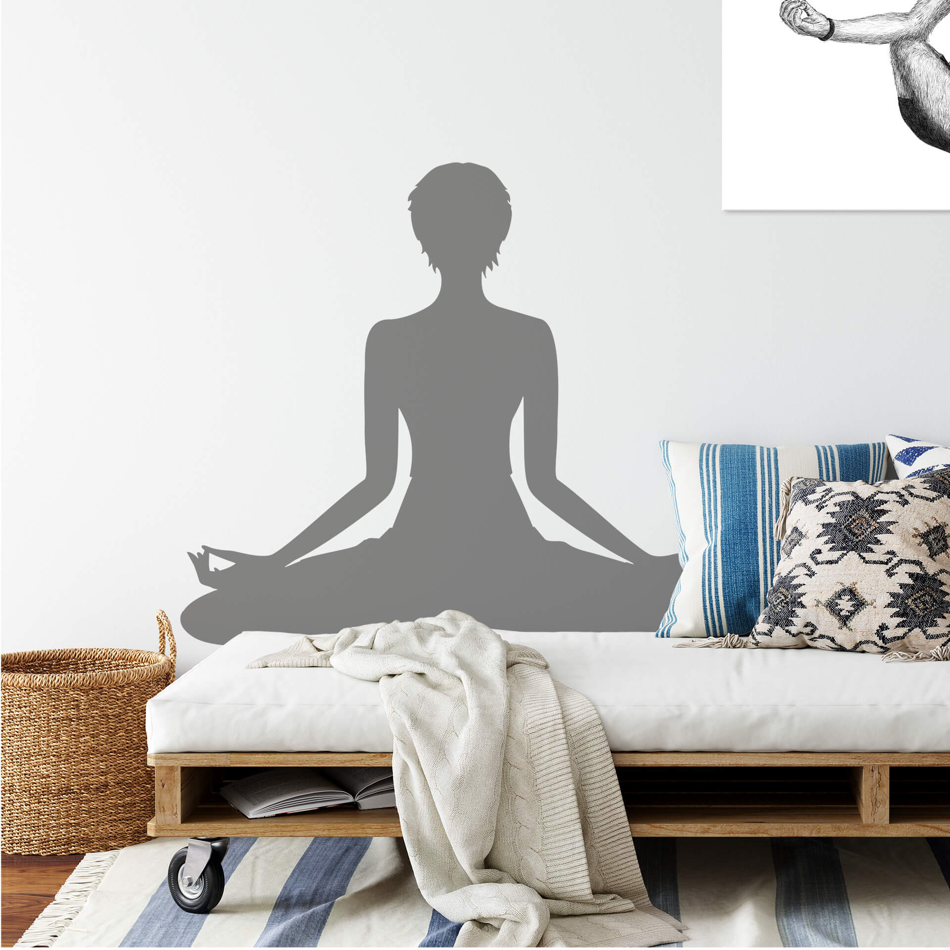 Wallsticker -  Yoga - Meditationsstilling 02