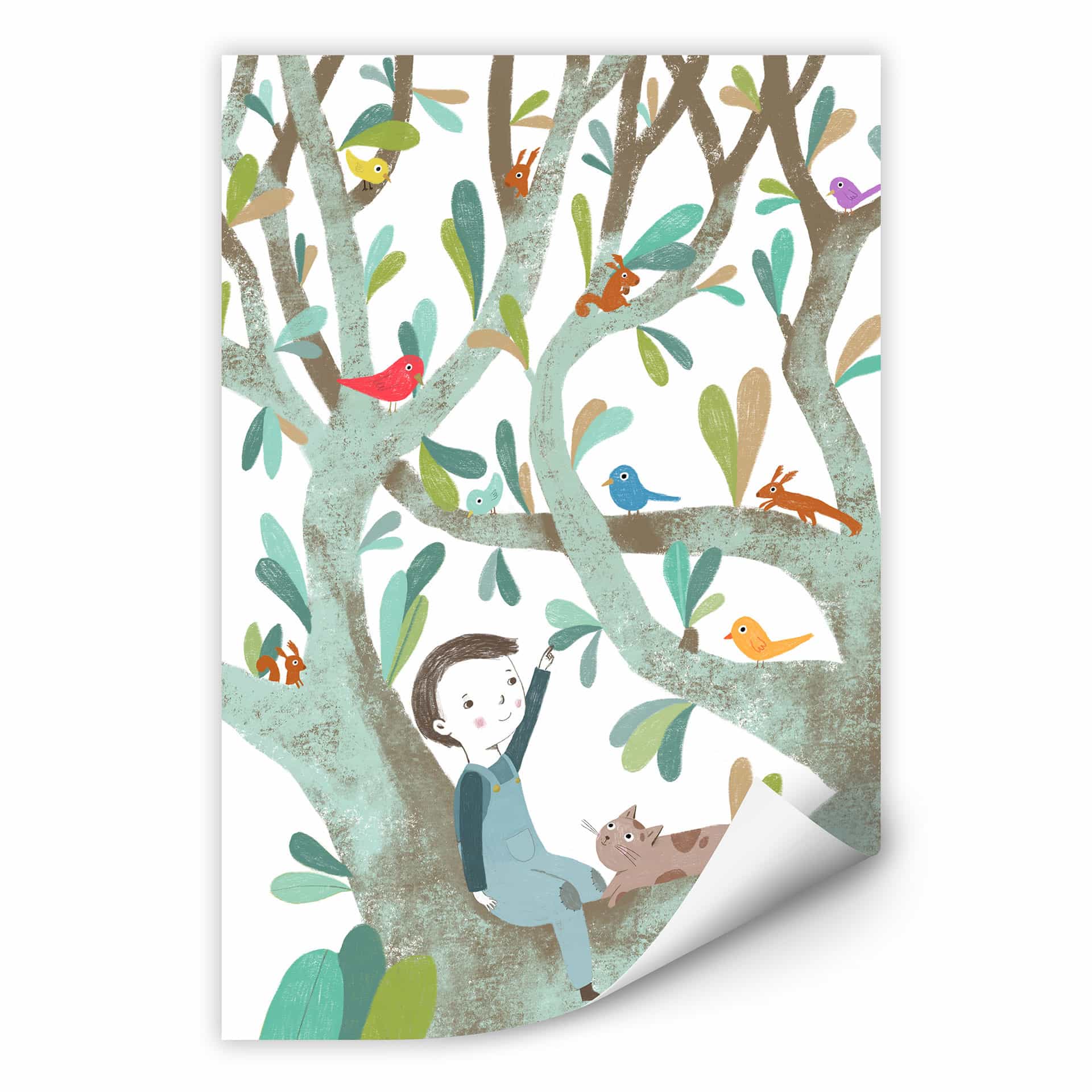 Wallprint Loske - Im Baum 01