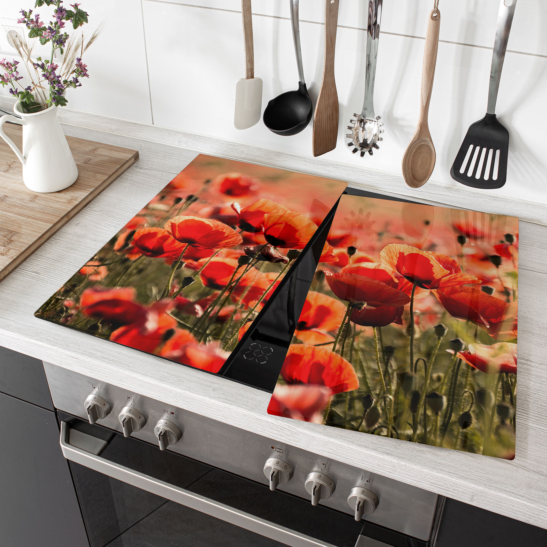 Herdabdeckplatte Poppy Field