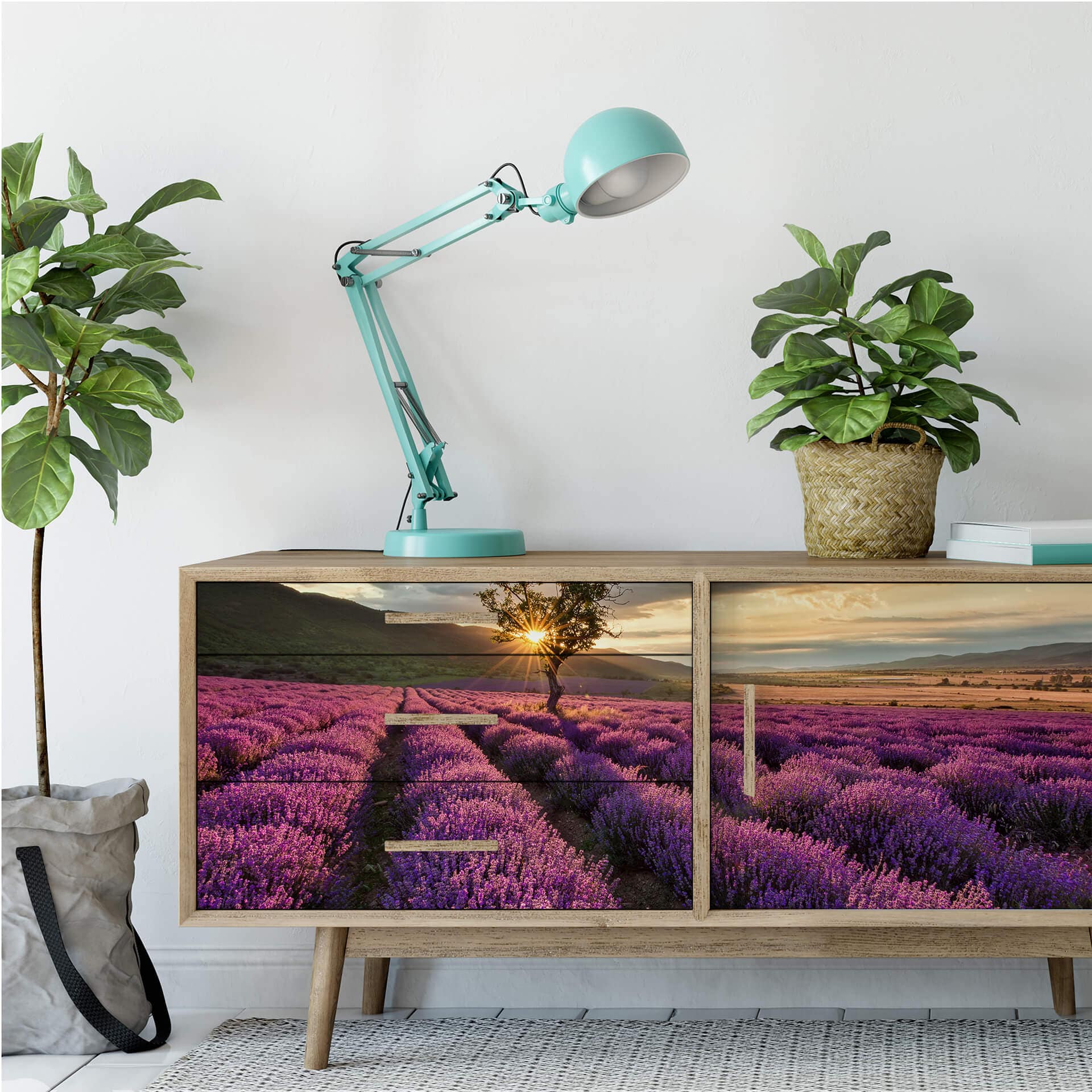 Zelfklevende Poster  Lavendel in de Provence