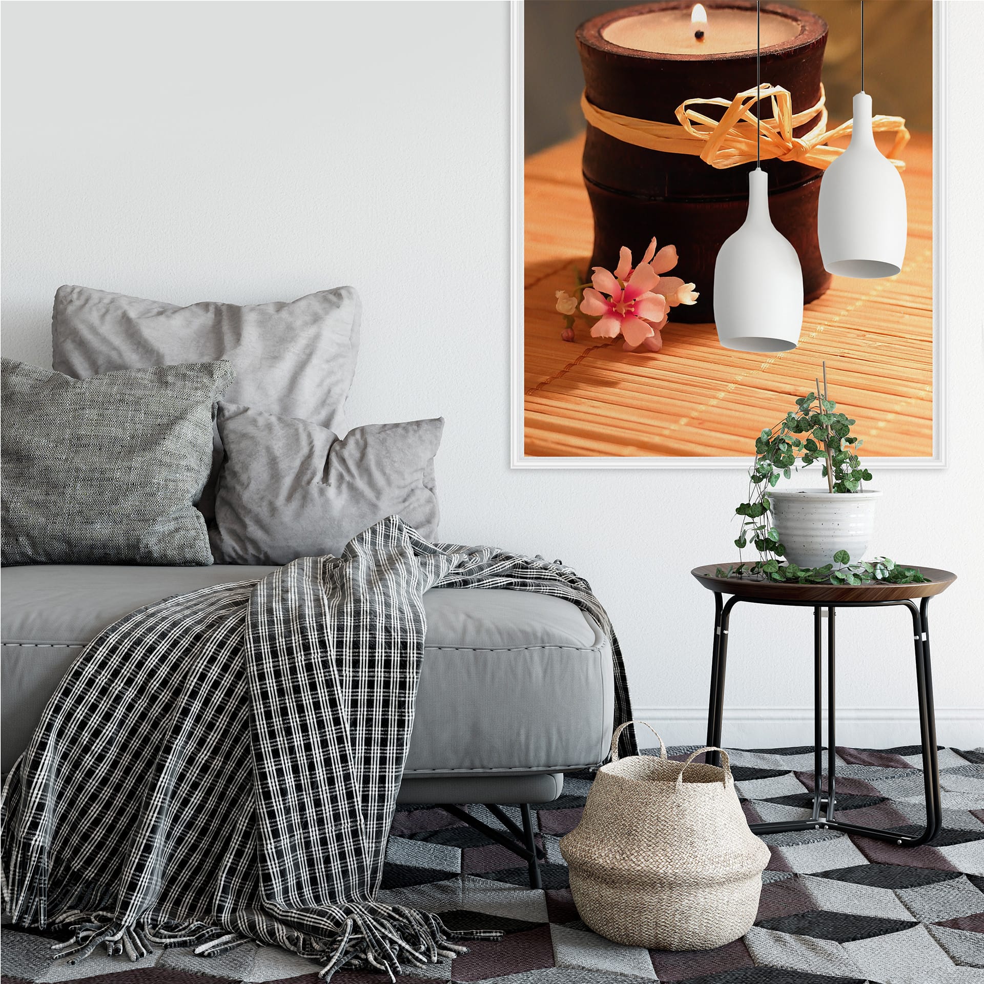 Wallprint Wellness Candle