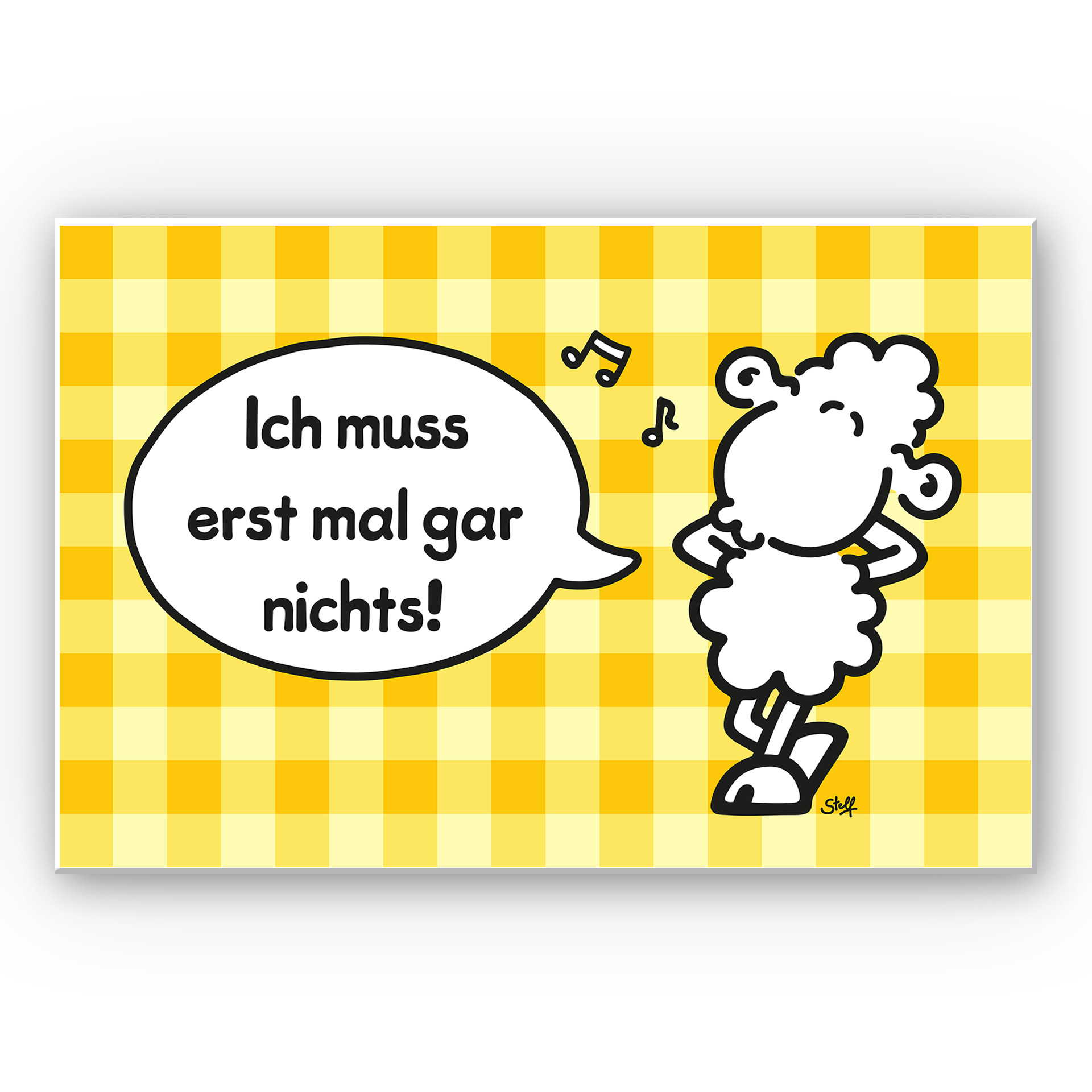 Wandbild sheepworld Worthelden Erst mal gar nichts