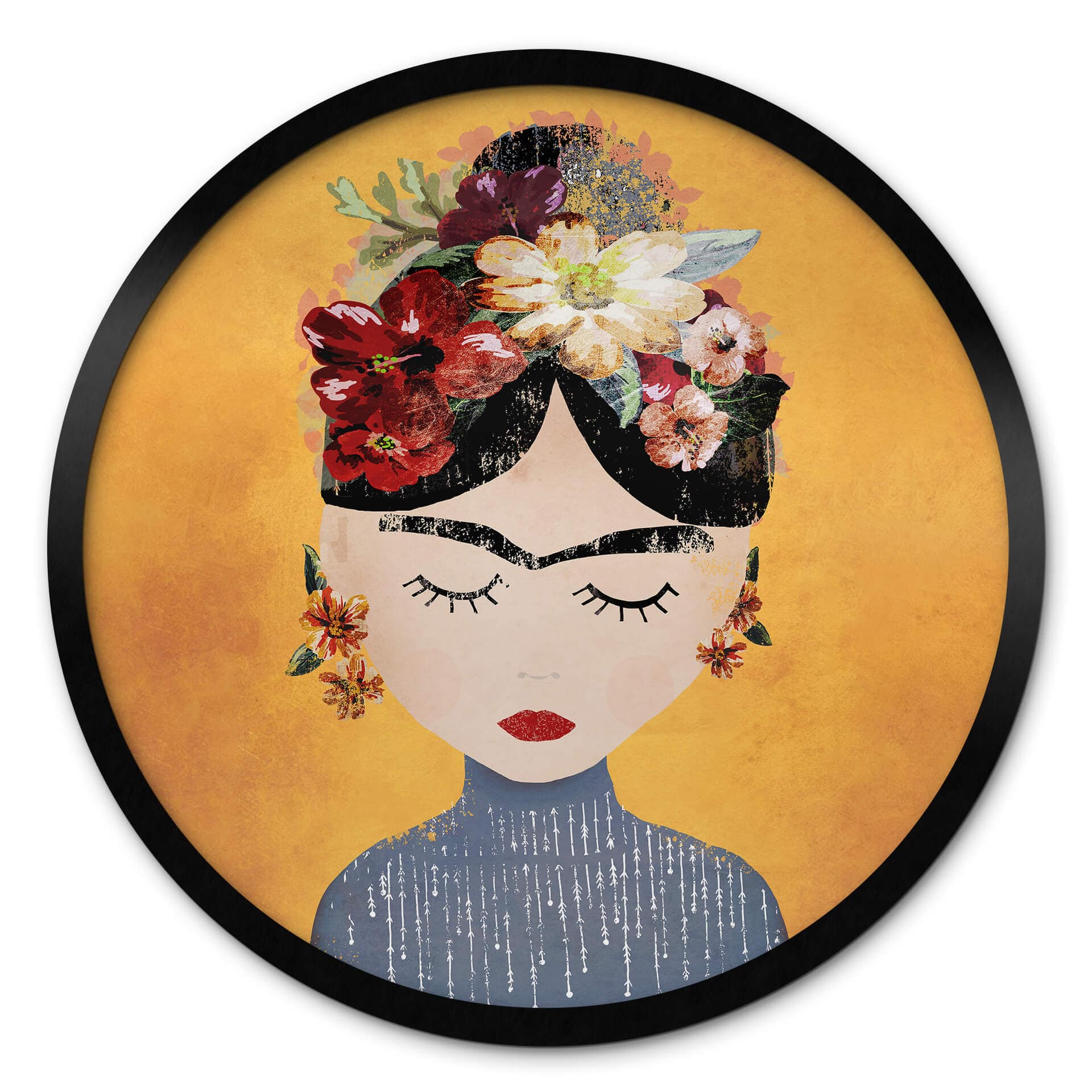 Poster rond Treechild - Frida