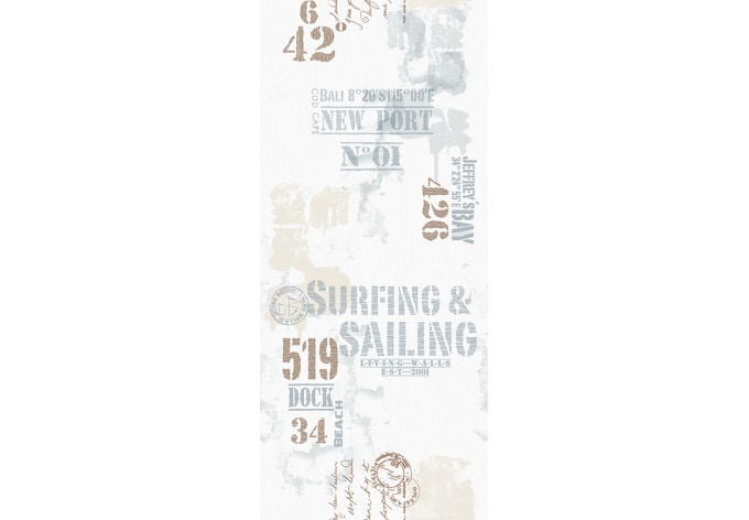Livingwalls Decopaneel Pop Up Paneel Blauw, Bruin, Wit