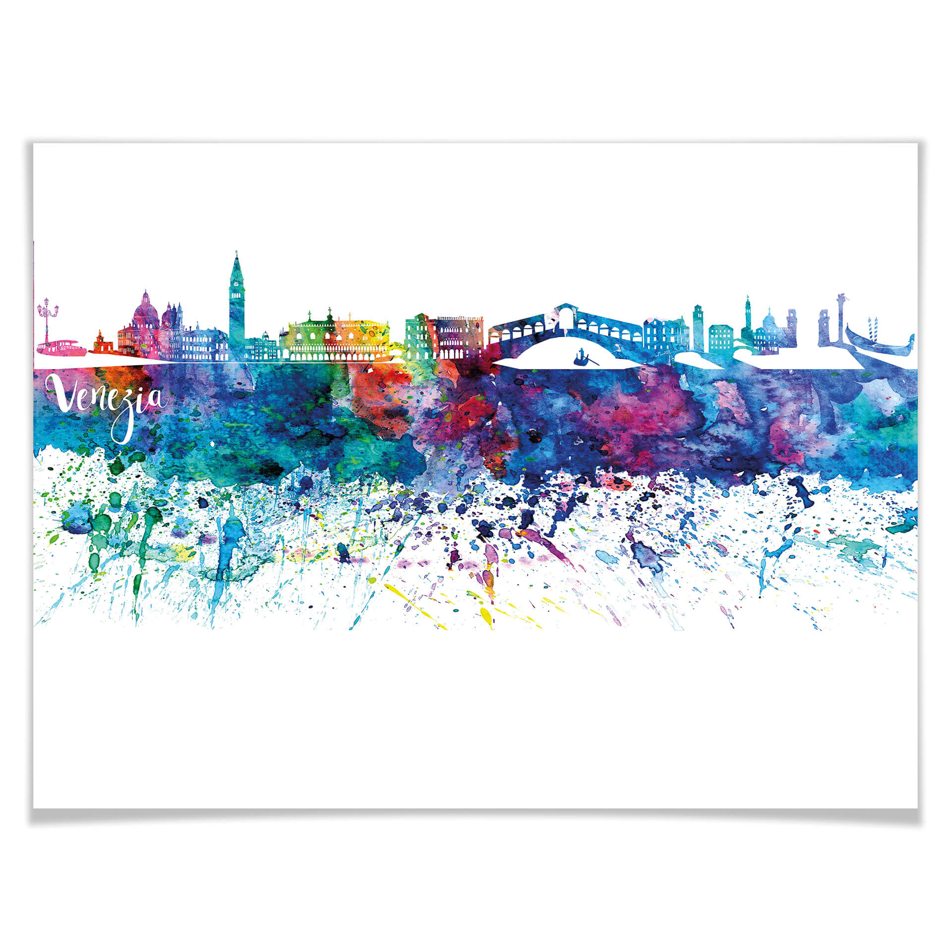 Plakat Bleichner - Akwarelowa panorama Wenecji